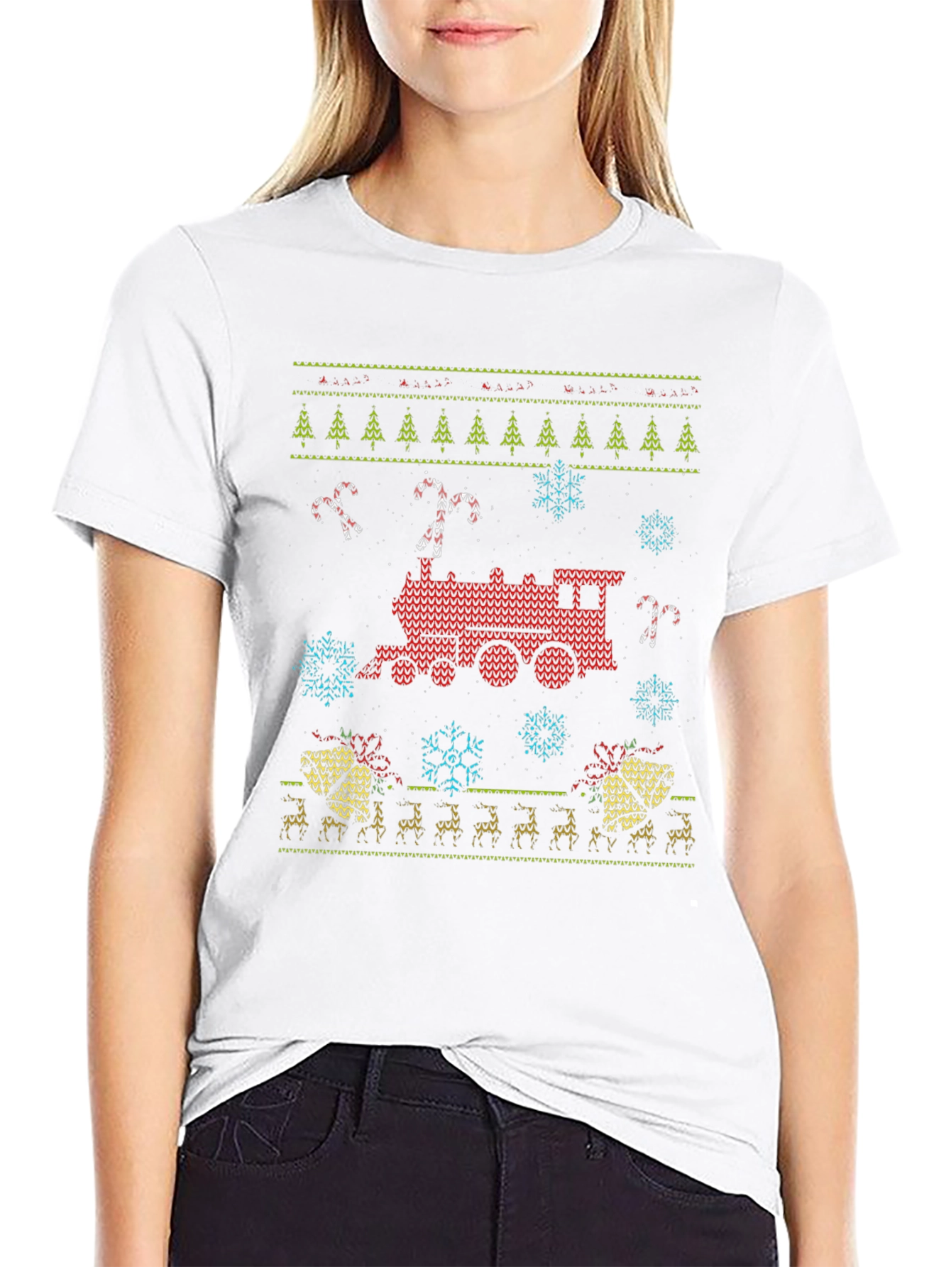 Festive Train Christmas T-Shirt