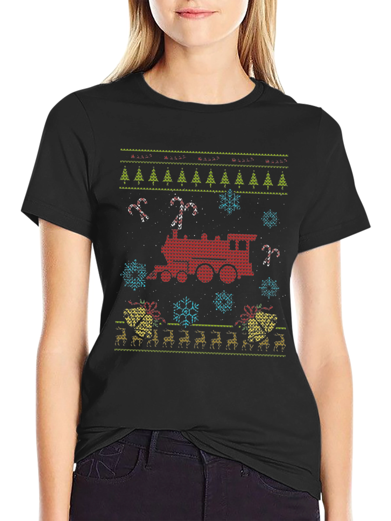 Festive Train Christmas T-Shirt