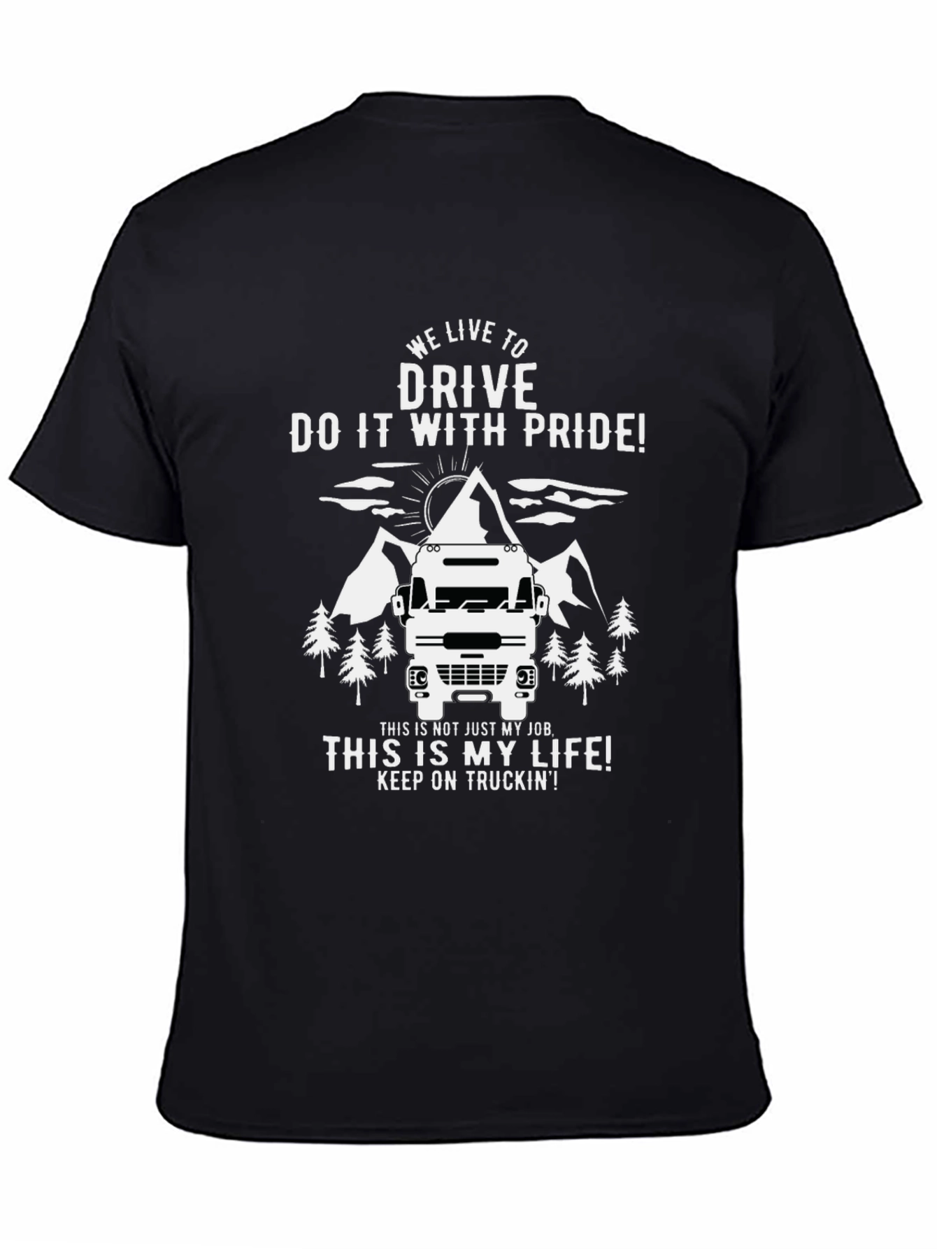 Trucker Pride Graphic Tee - We Live to Drive