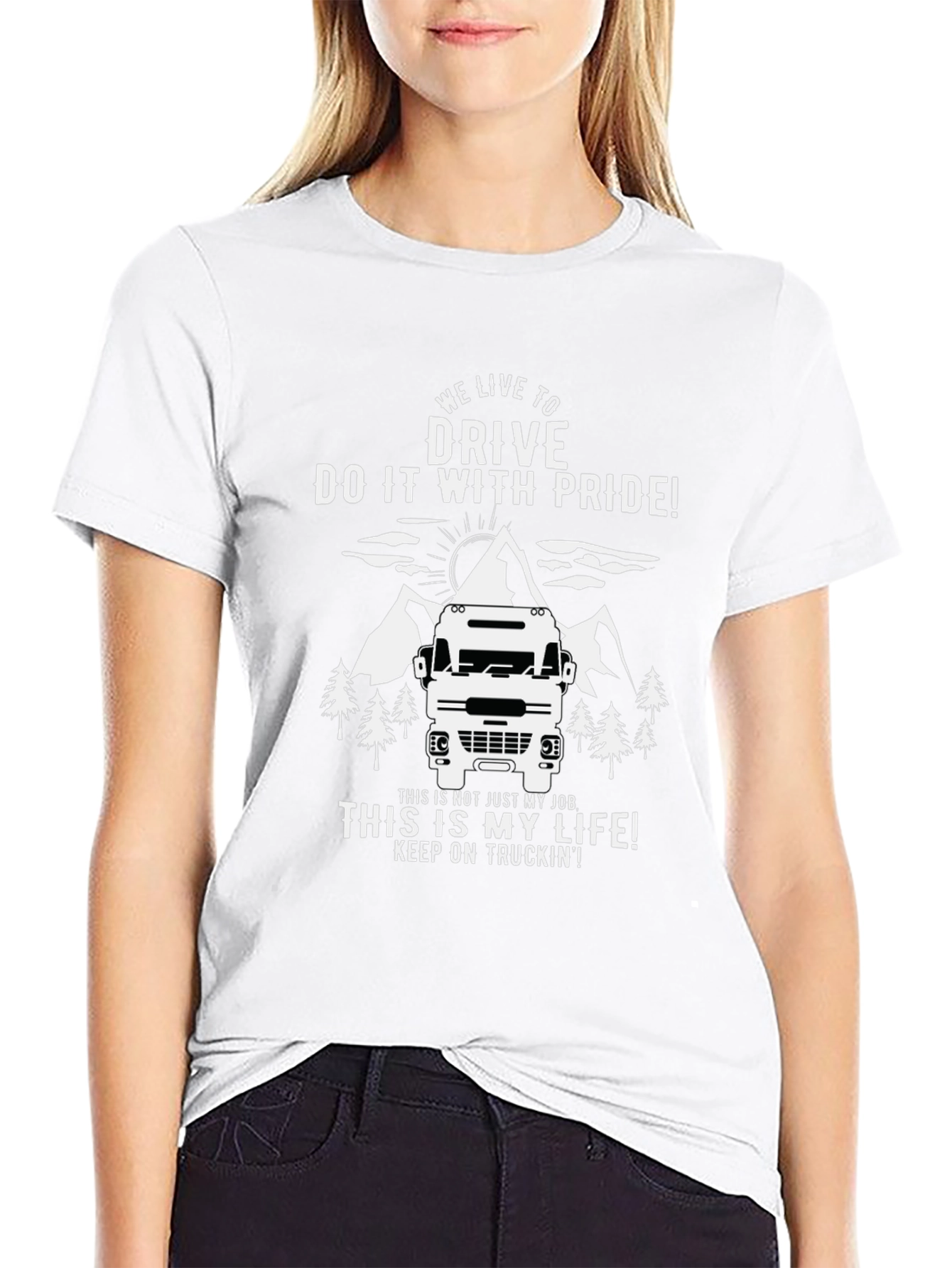 Trucker Pride Graphic Tee - We Live to Drive