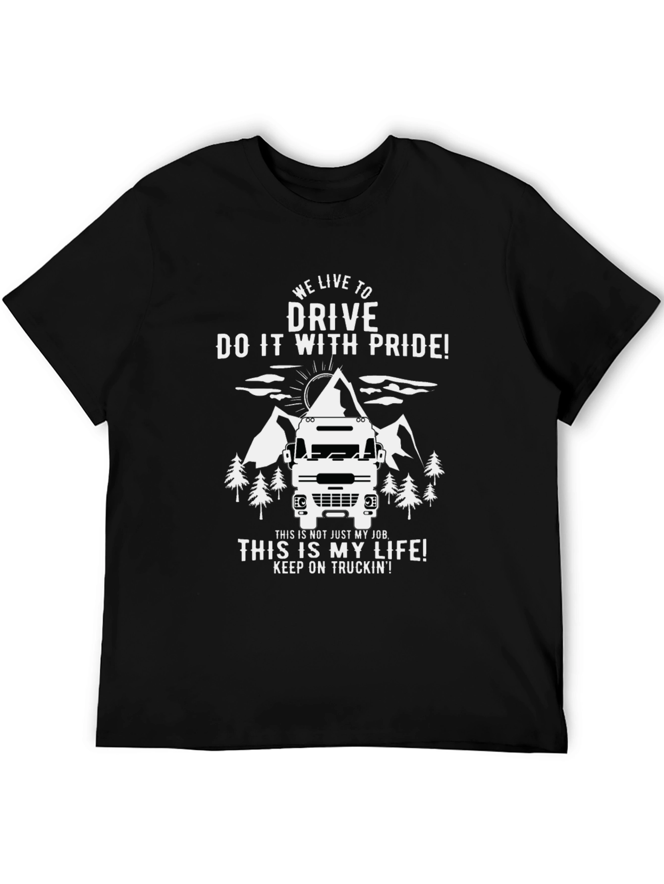 Trucker Pride Graphic Tee - We Live to Drive