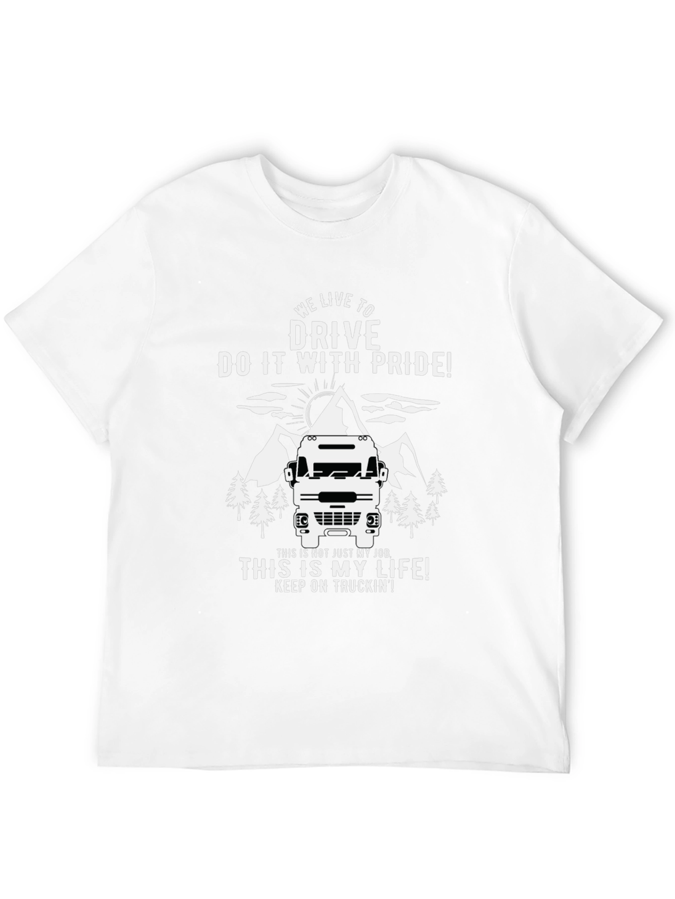 Trucker Pride Graphic Tee - We Live to Drive