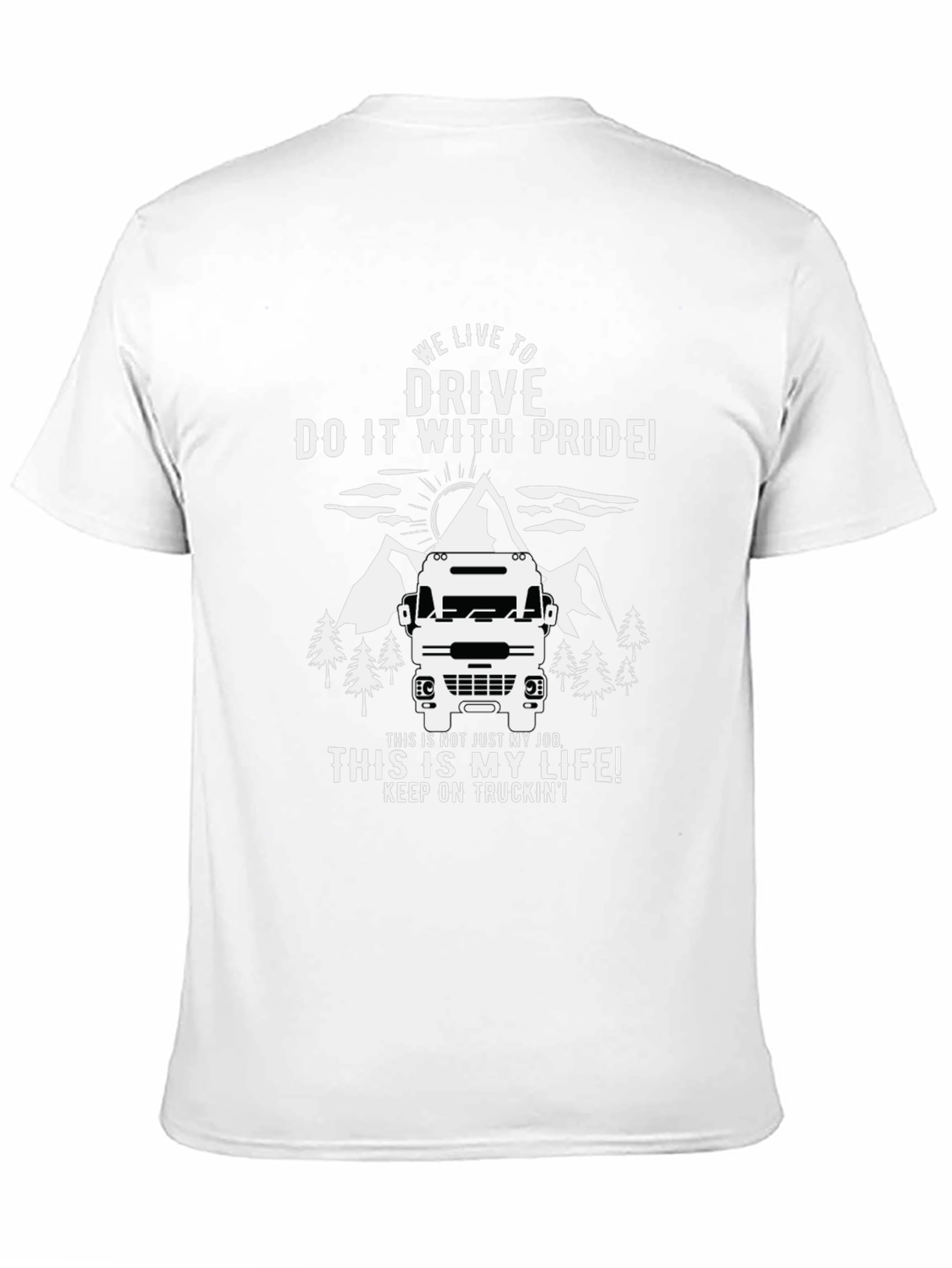 Trucker Pride Graphic Tee - We Live to Drive