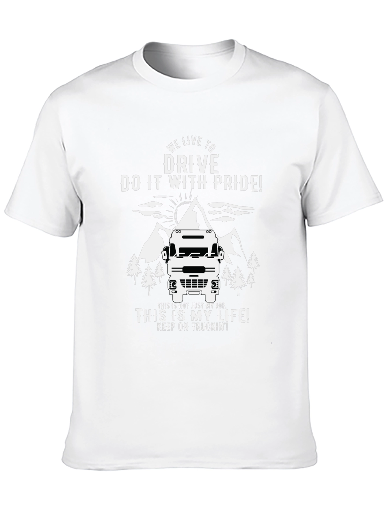 Trucker Pride Graphic Tee - We Live to Drive