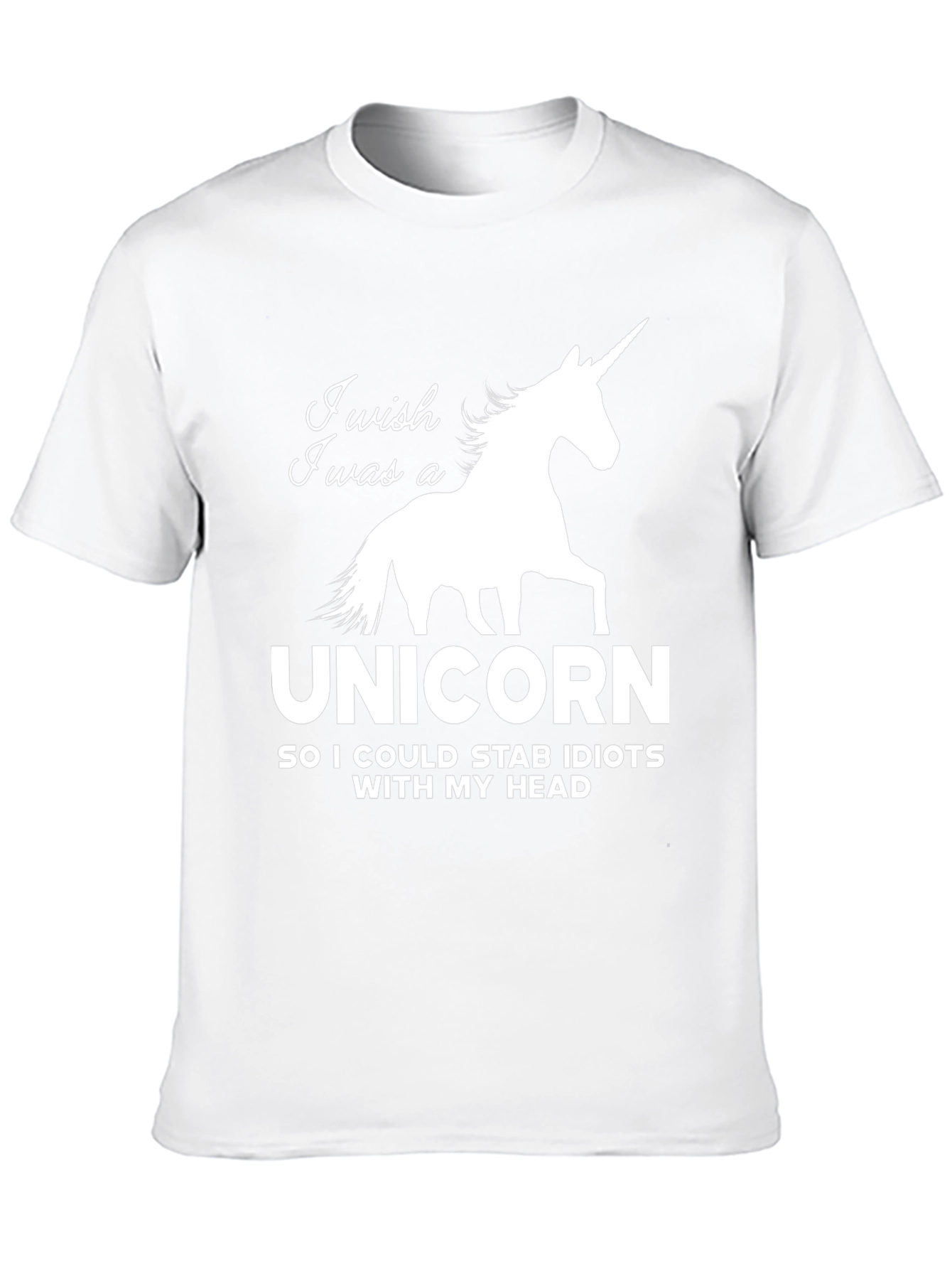 Unicorn Stab Idiots Funny Graphic T-Shirt
