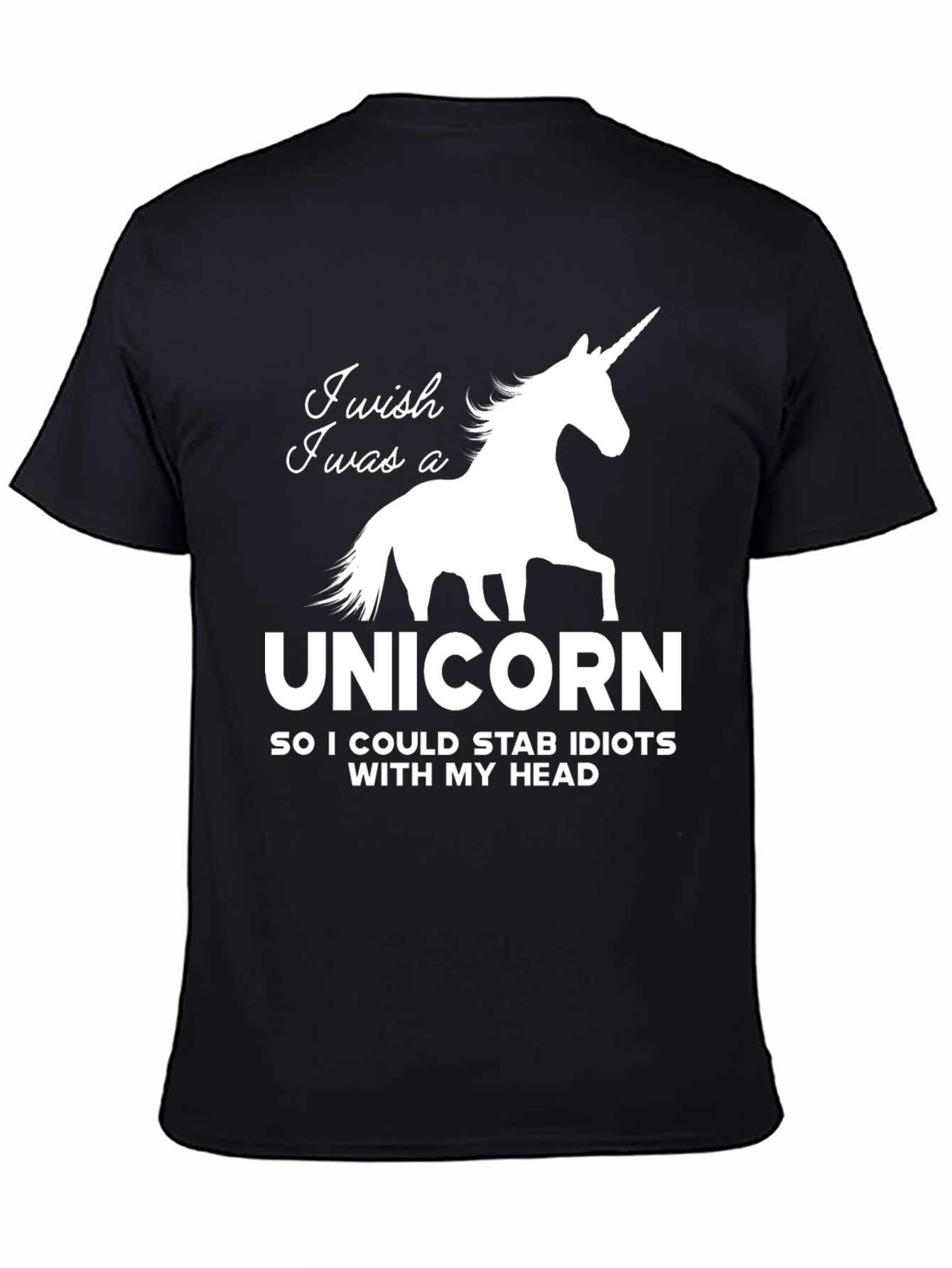Unicorn Stab Idiots Funny Graphic T-Shirt