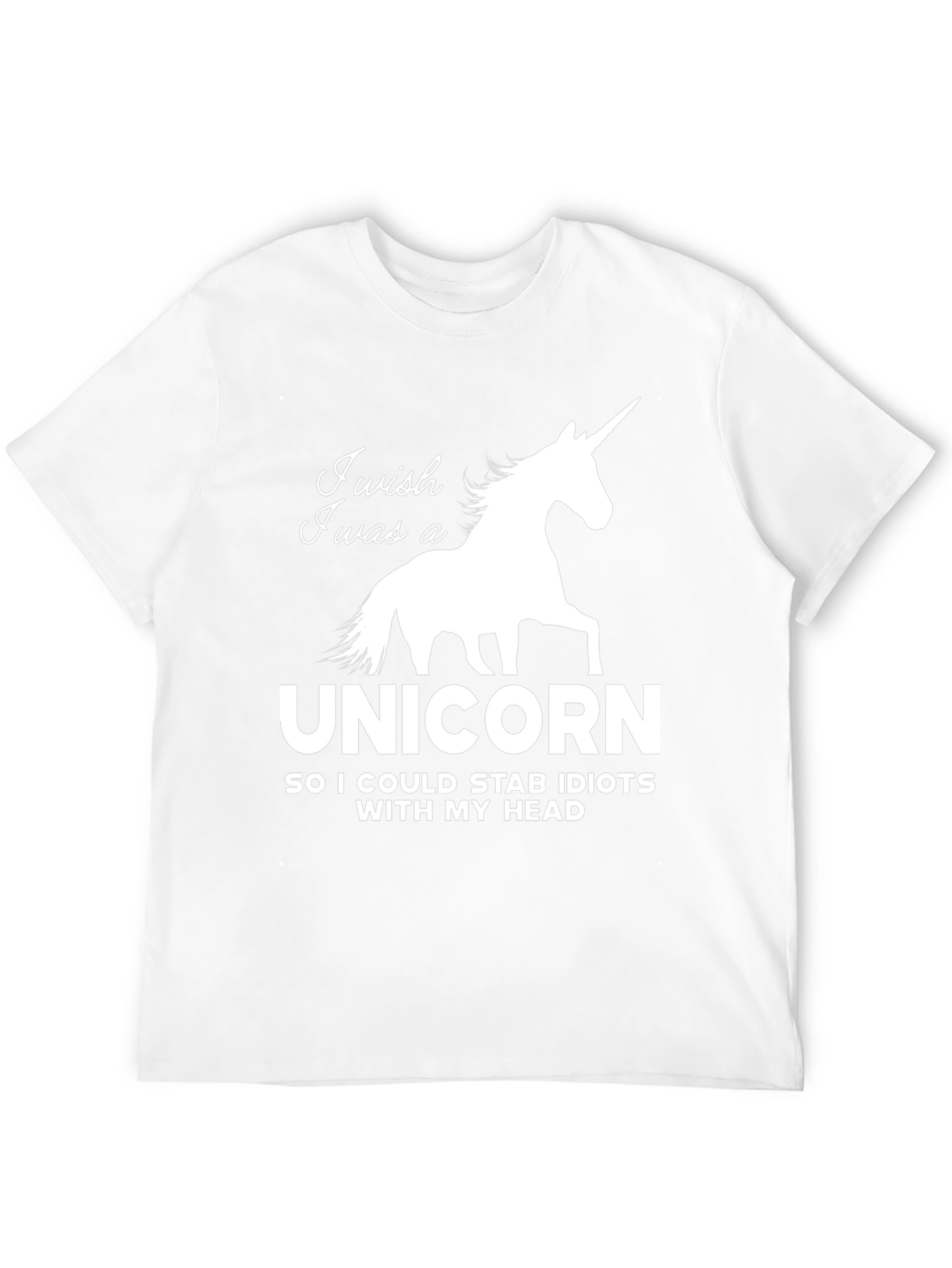 Unicorn Stab Idiots Funny Graphic T-Shirt