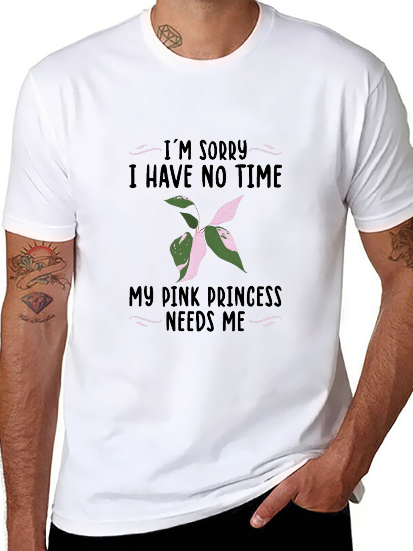 Pink Princess Needs Me Tee - Plant Lover Shirt