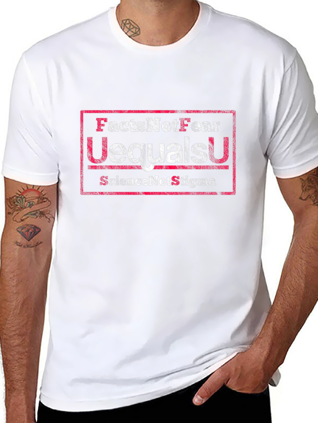Facts Not Fear T-Shirt U=U Science Not Stigma
