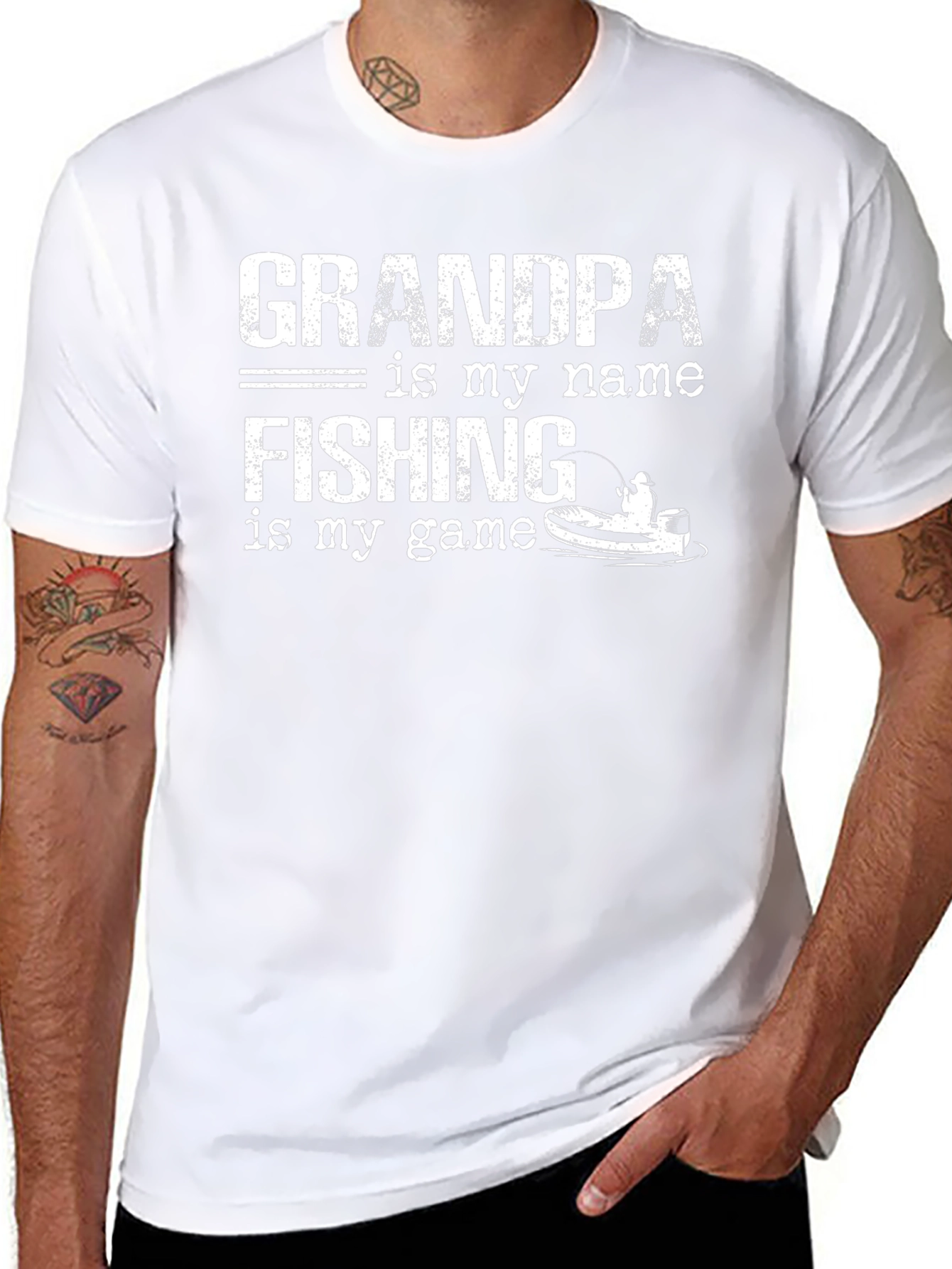 Grandpa Fishing T-Shirt - Funny Fisherman Gift