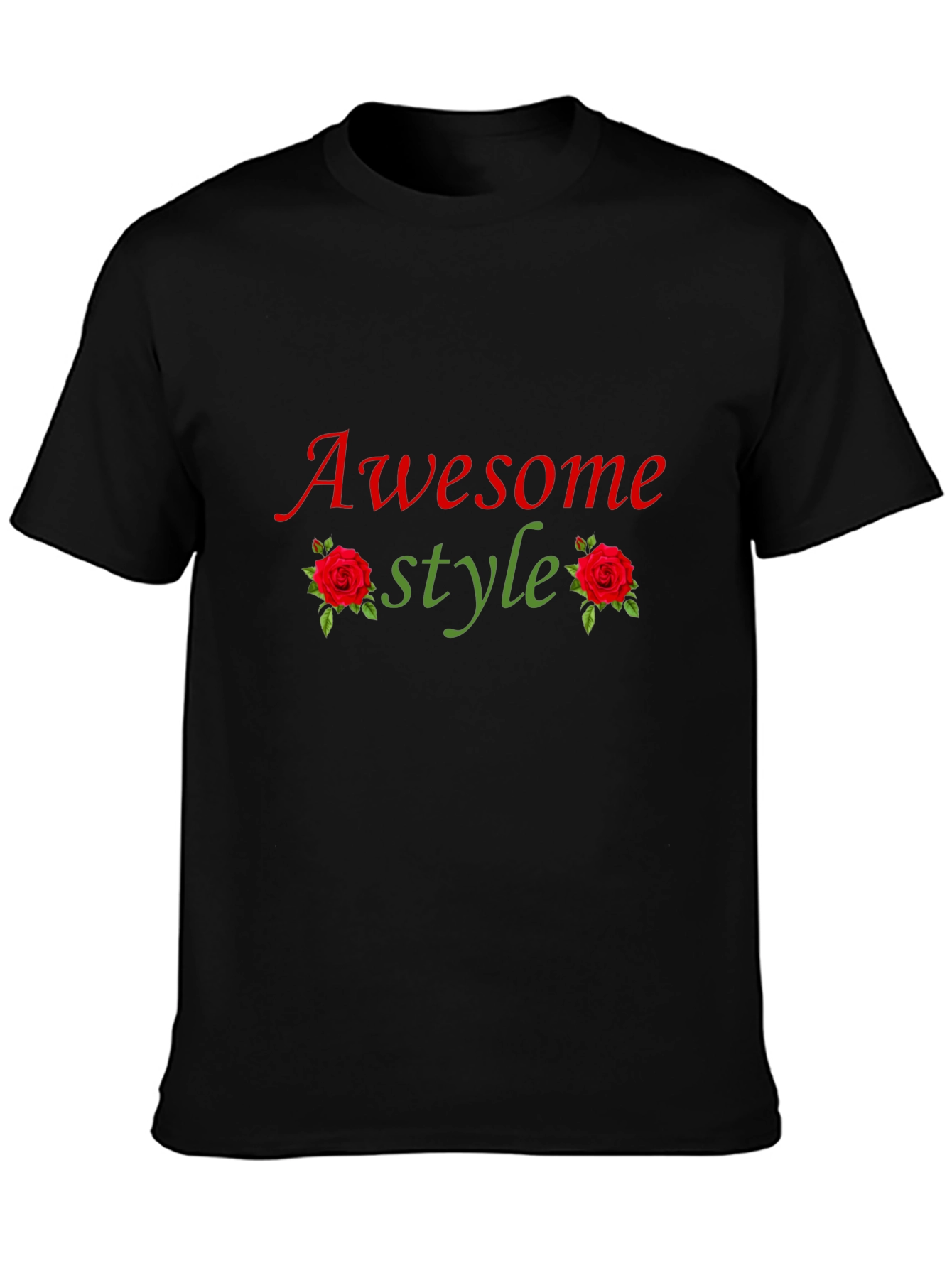 Awesome Style Graphic Tee - Black T-Shirt