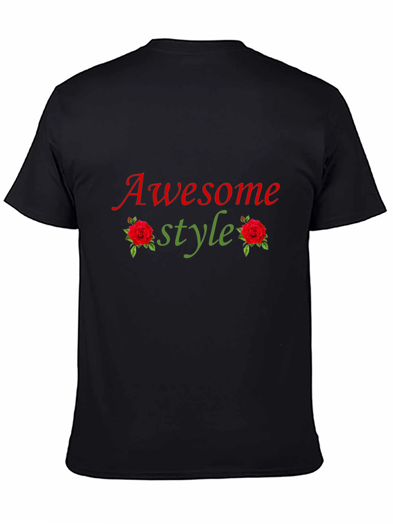 Awesome Style Graphic Tee - Black T-Shirt