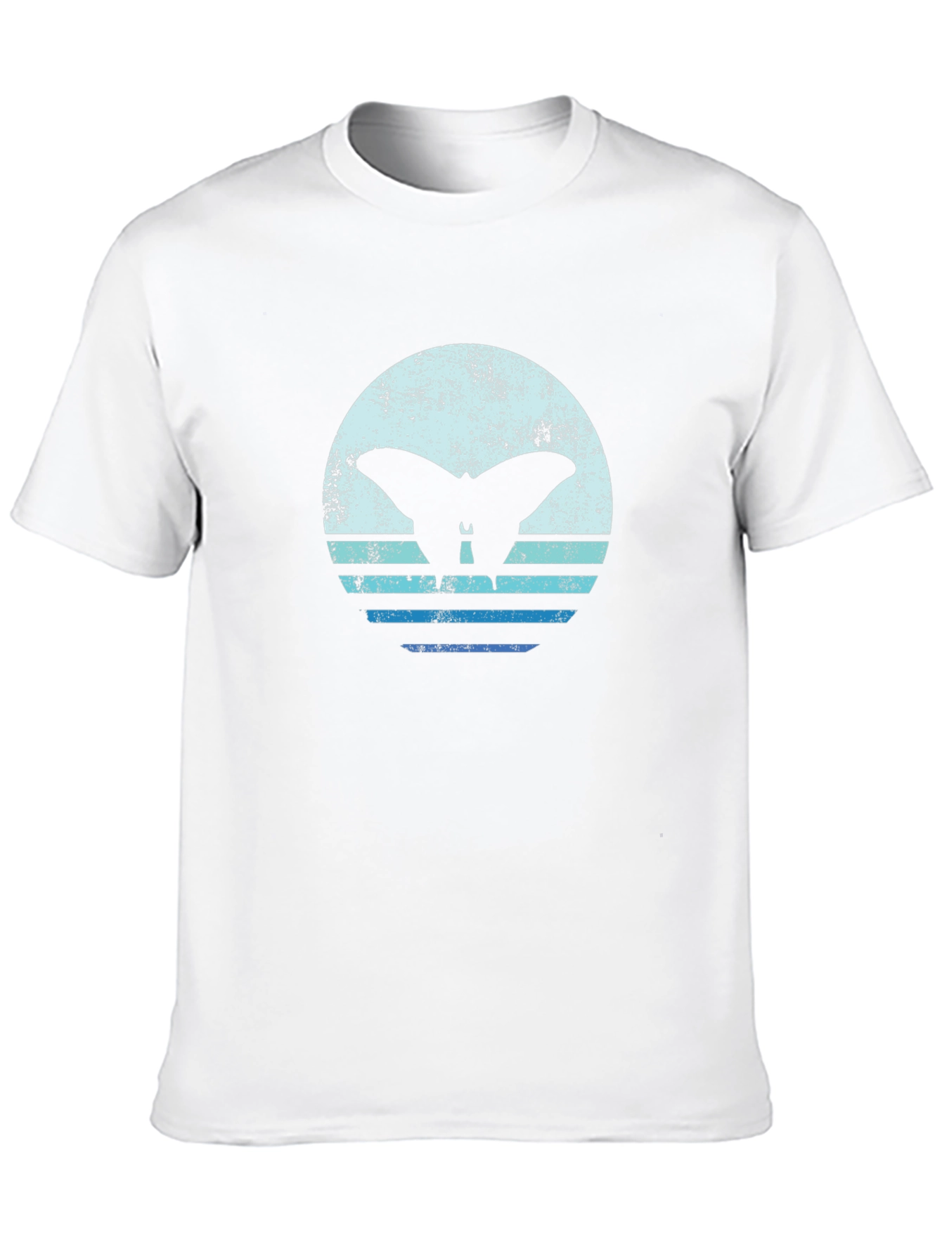 Retro Butterfly Graphic Tee - Black Cotton T-Shirt
