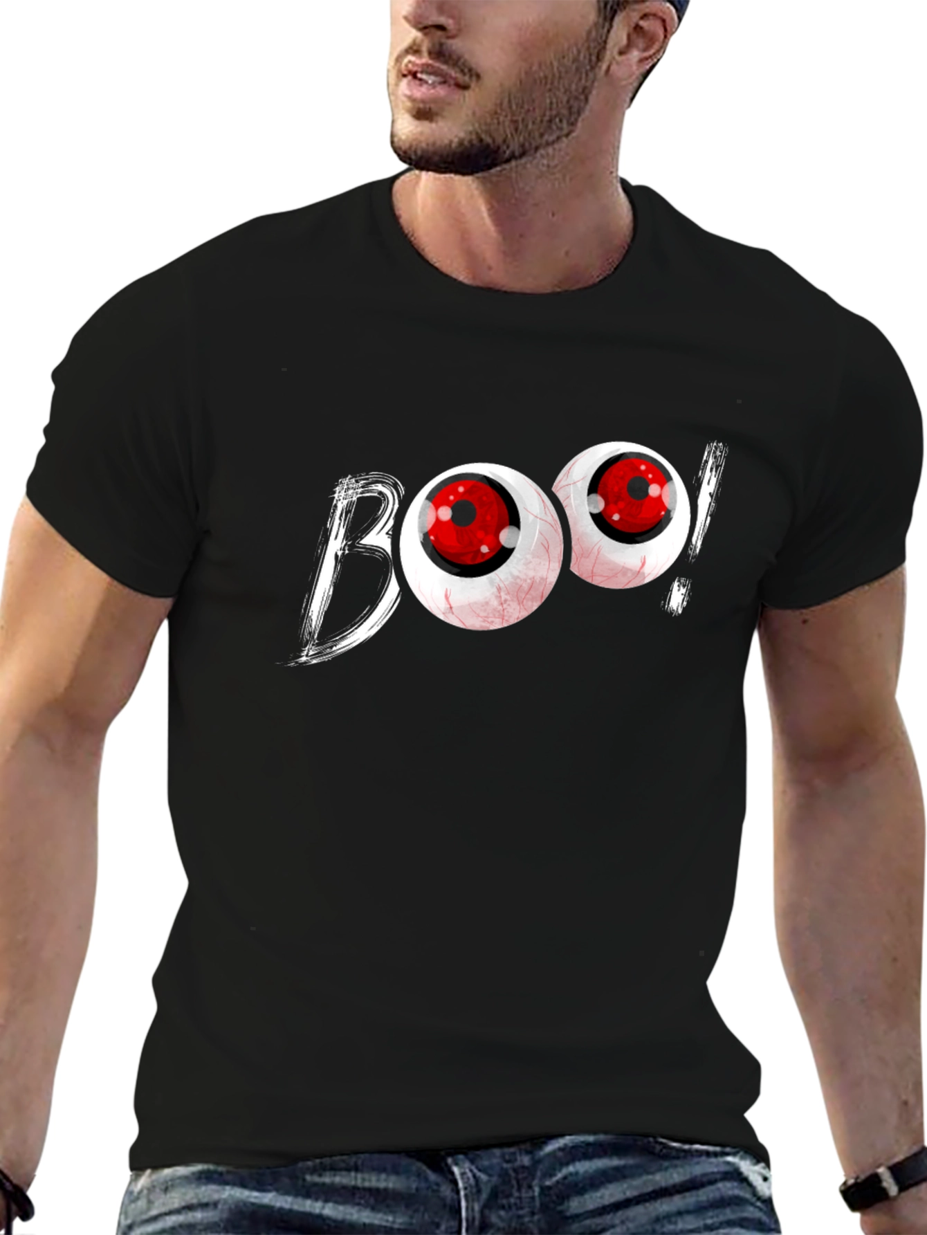 Boo! Graphic T-Shirt - Spooky Halloween Tee
