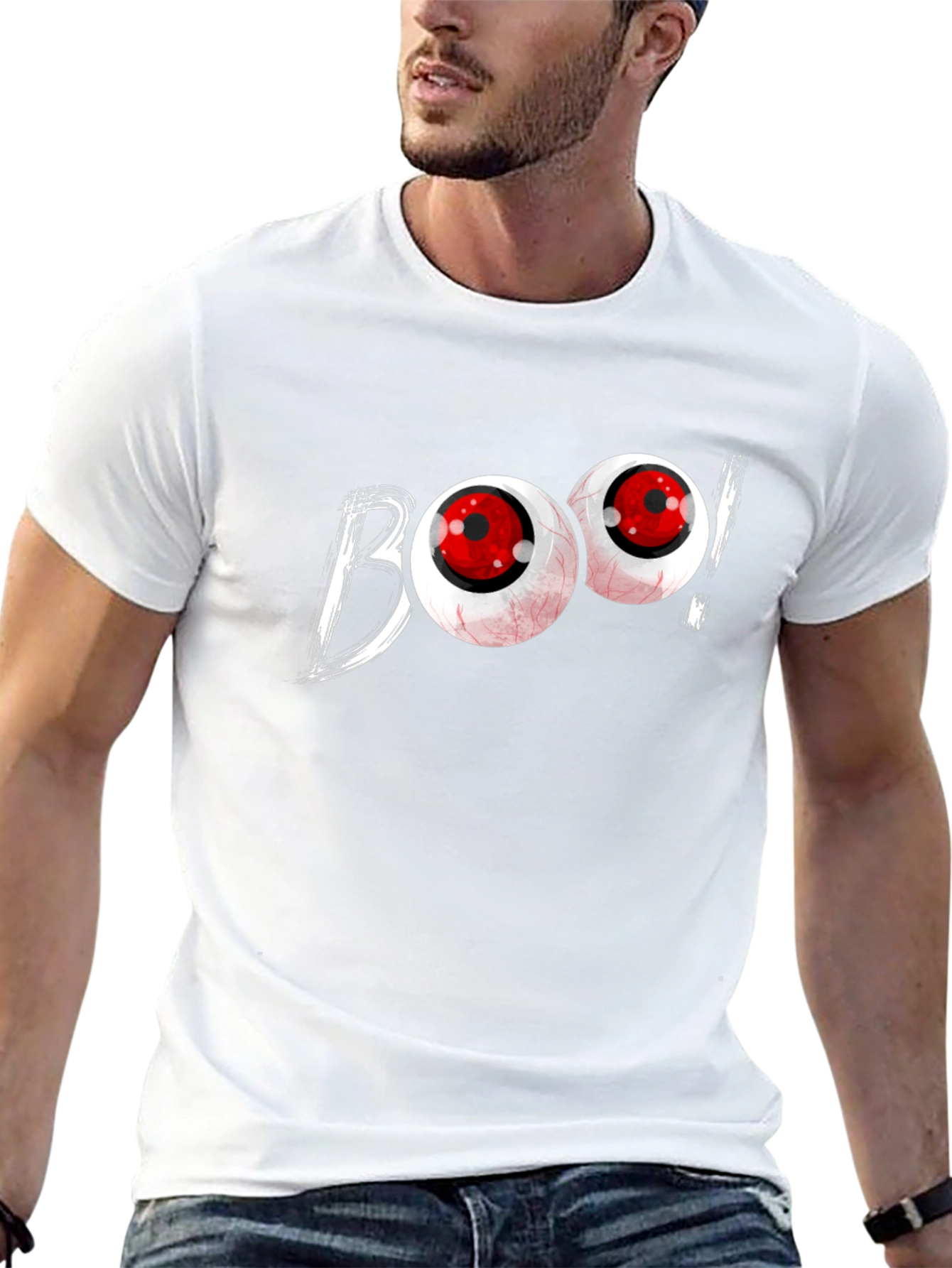 Boo! Graphic T-Shirt - Spooky Halloween Tee