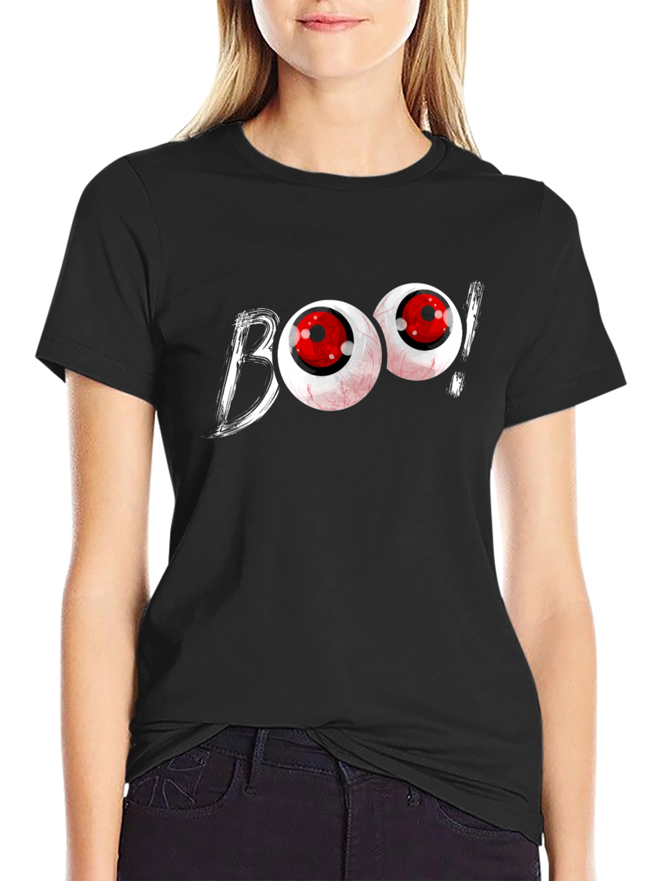 Boo! Graphic T-Shirt - Spooky Halloween Tee