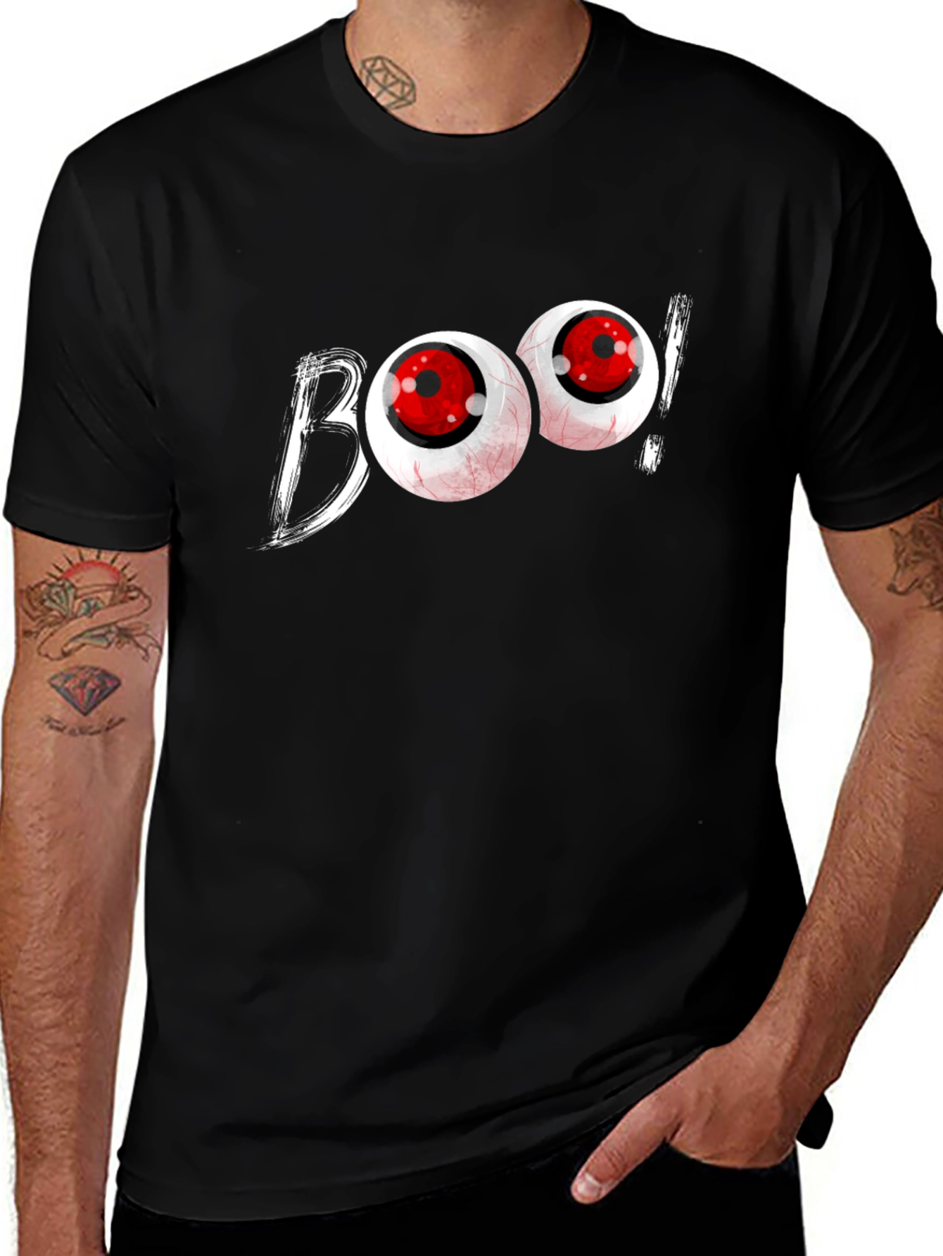 Boo! Graphic T-Shirt - Spooky Halloween Tee