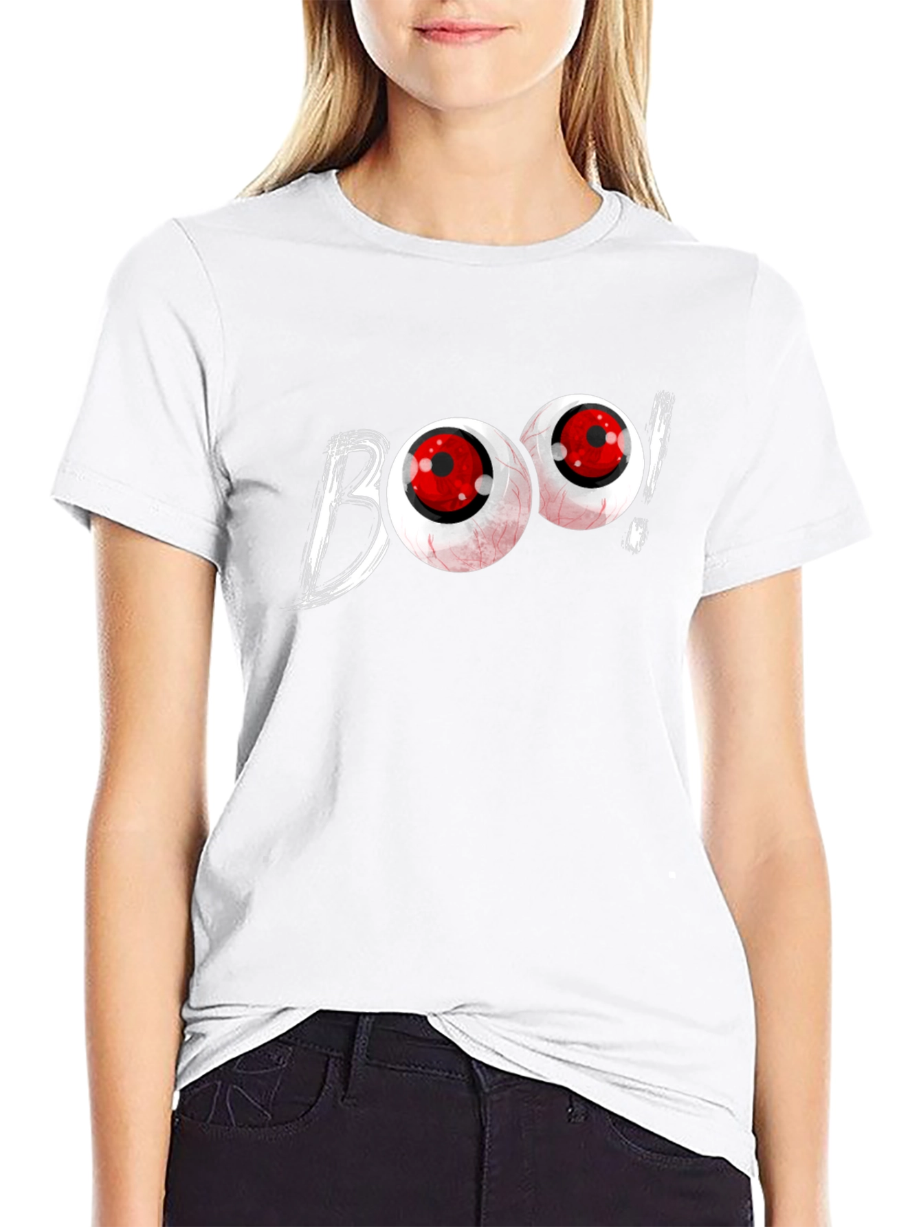 Boo! Graphic T-Shirt - Spooky Halloween Tee