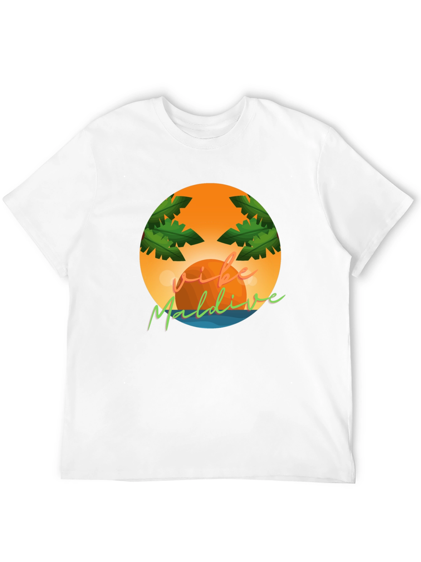 Vibe Maldives Graphic Tee - Tropical Vacation Shirt