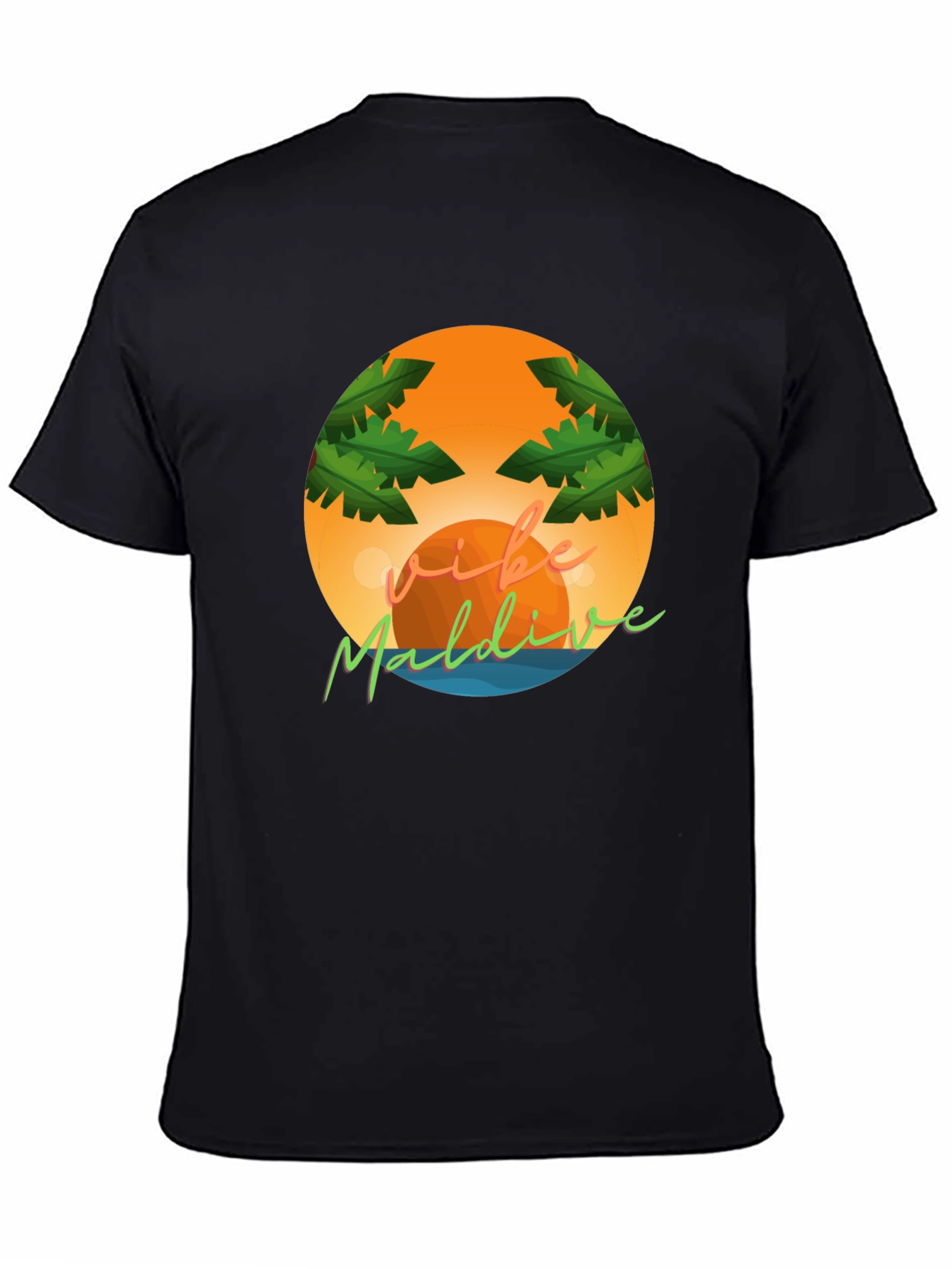 Vibe Maldives Graphic Tee - Tropical Vacation Shirt