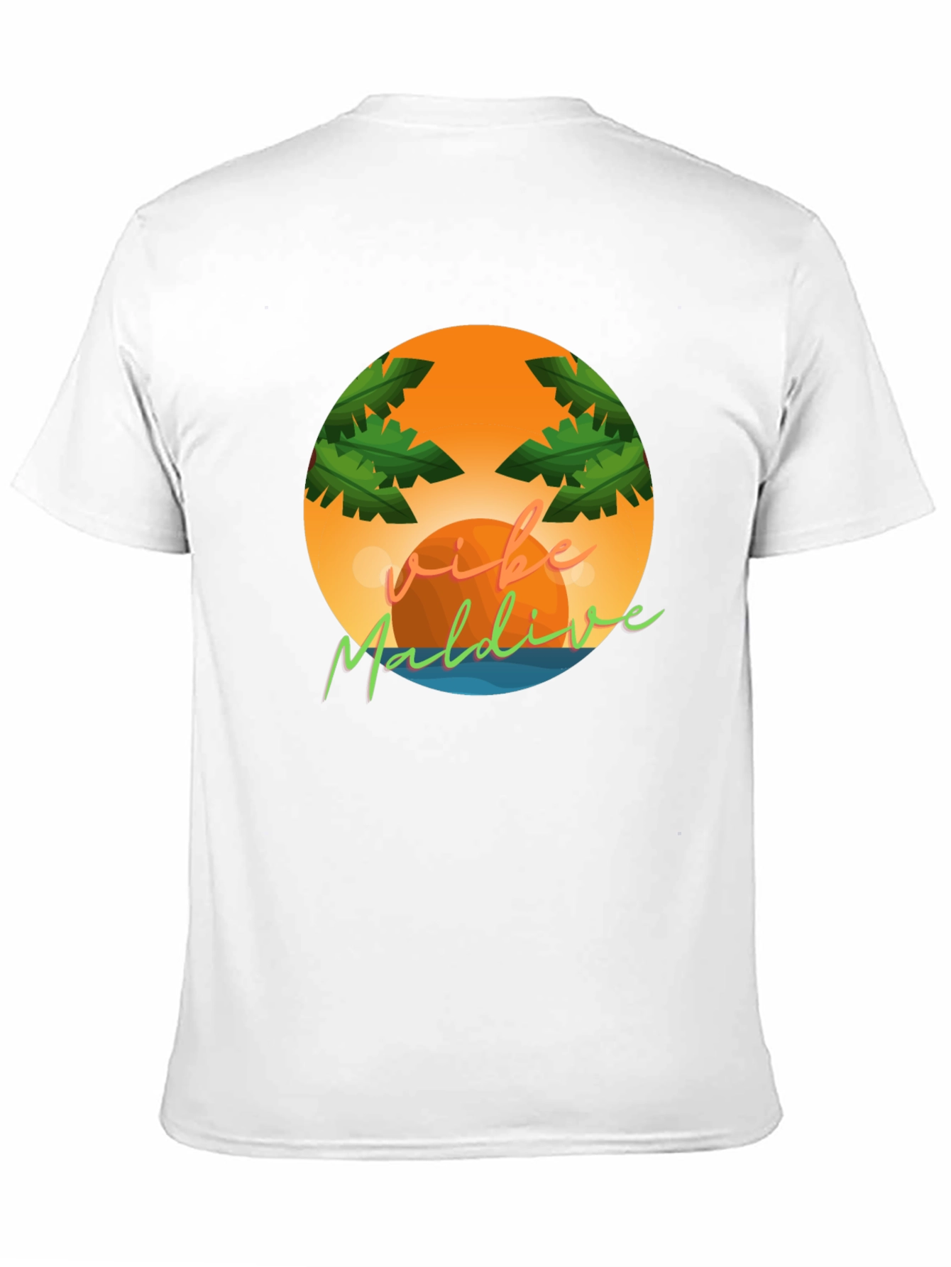 Vibe Maldives Graphic Tee - Tropical Vacation Shirt