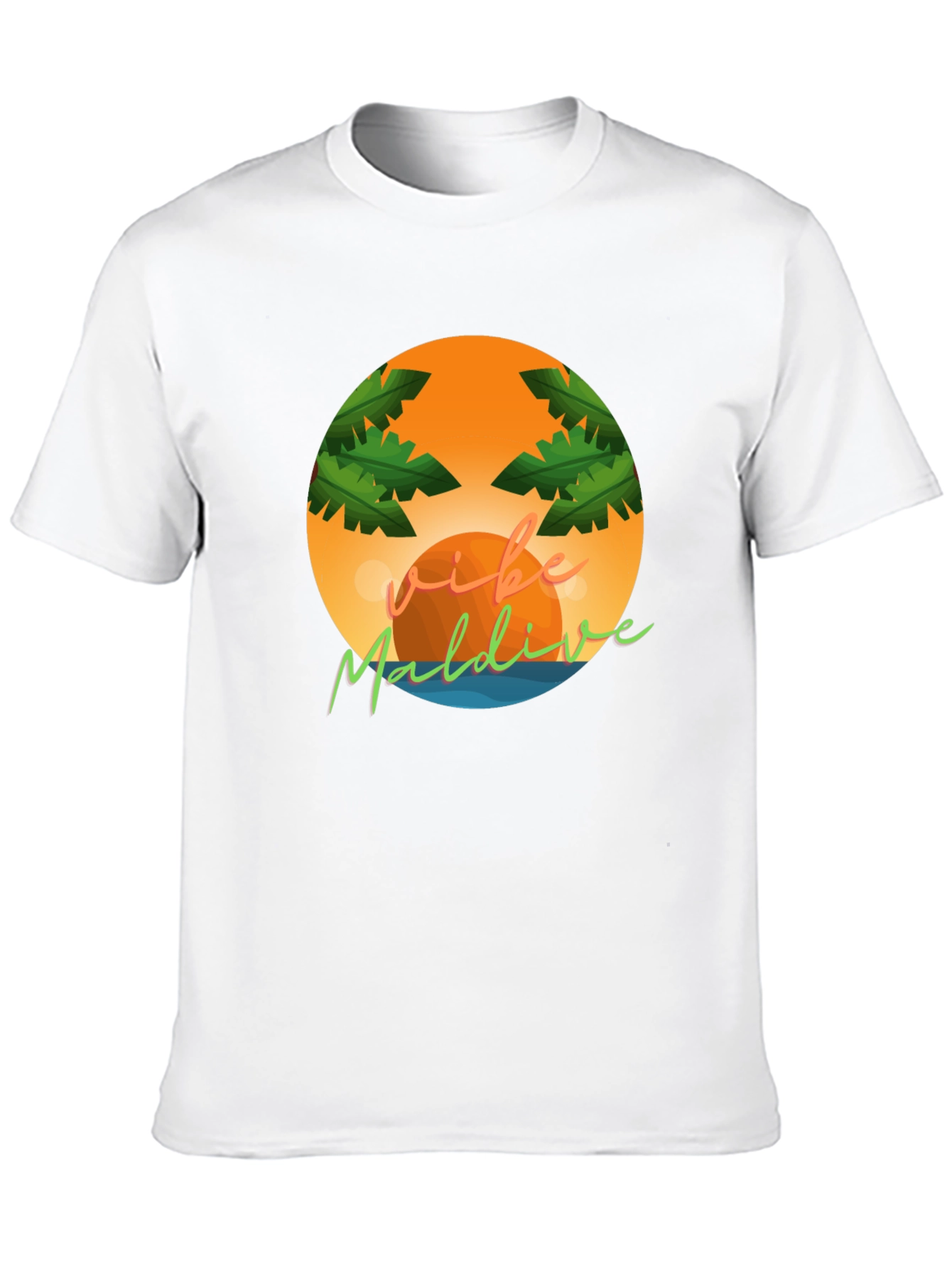 Vibe Maldives Graphic Tee - Tropical Vacation Shirt