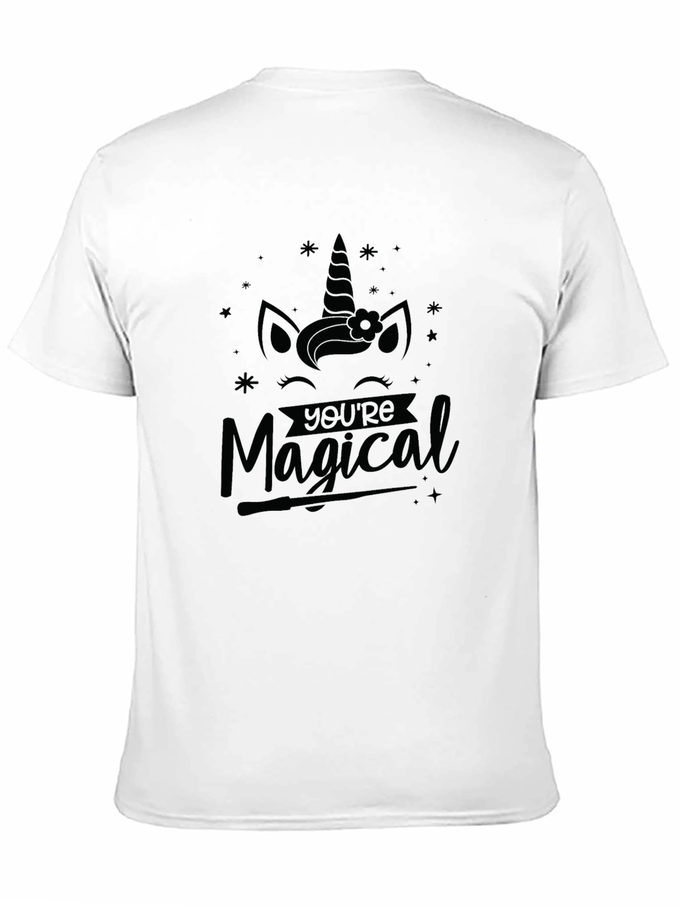 Magical Unicorn Black T-Shirt