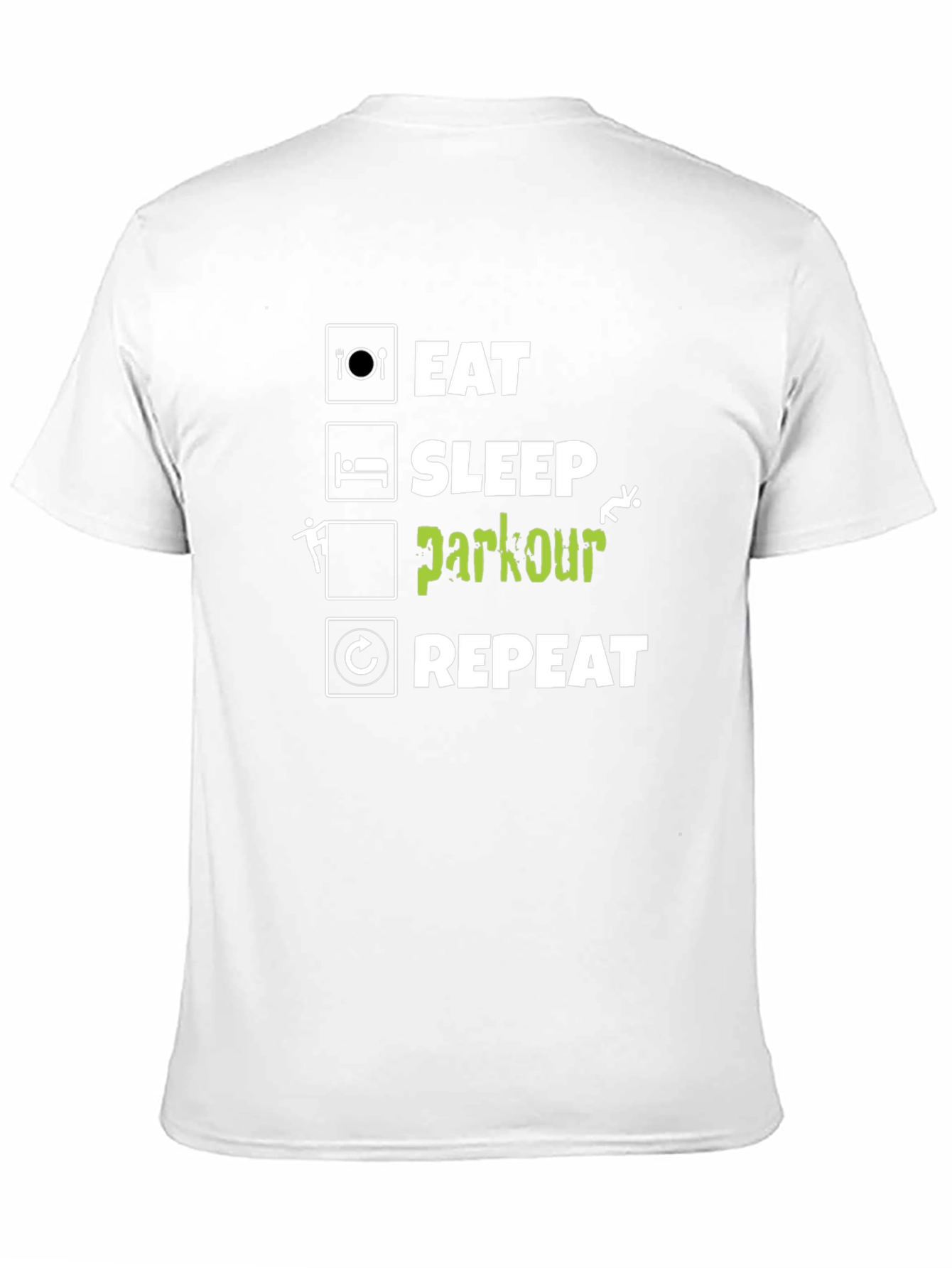 Eat Sleep Parkour Repeat Black T-Shirt