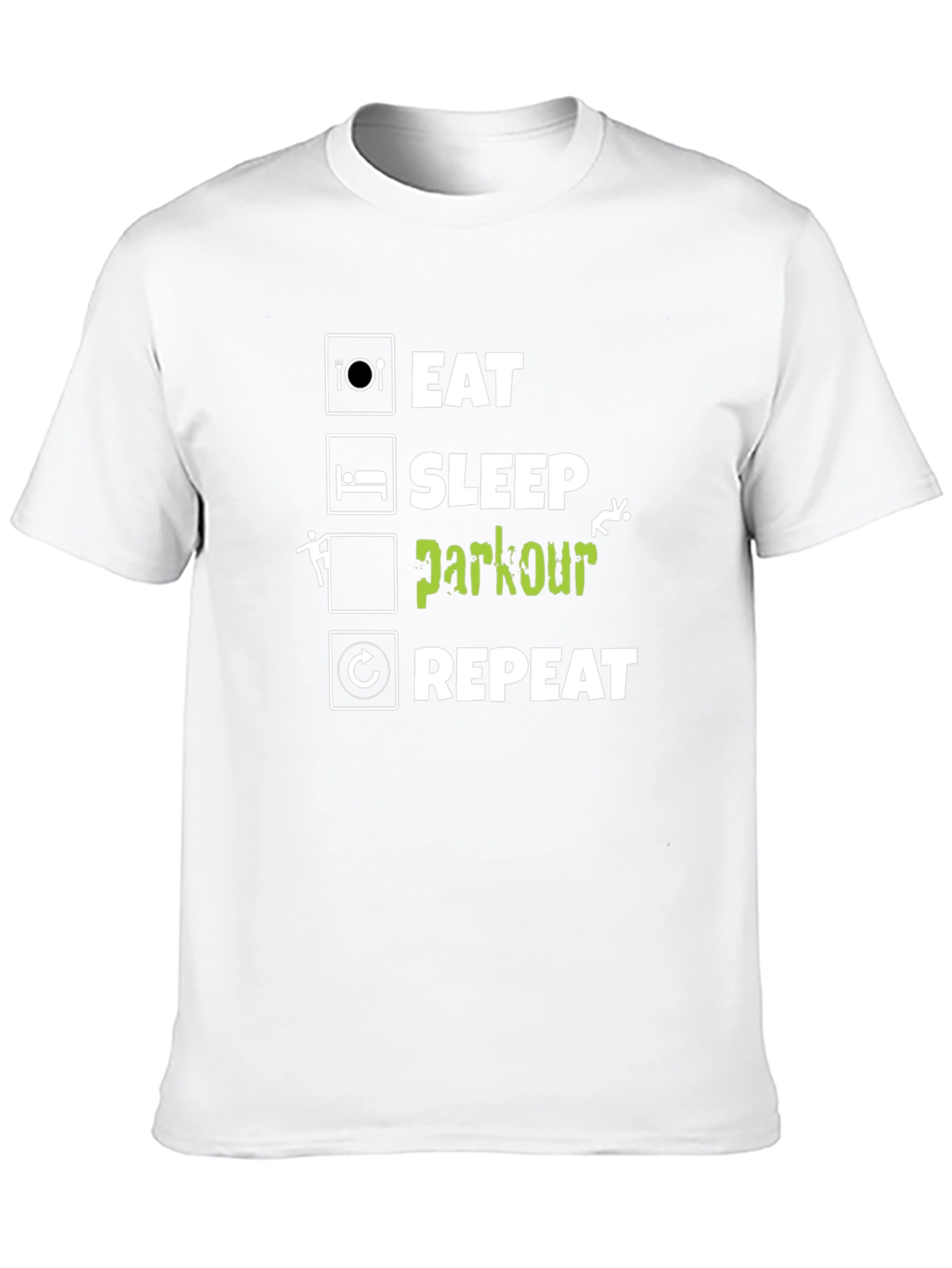 Eat Sleep Parkour Repeat Black T-Shirt