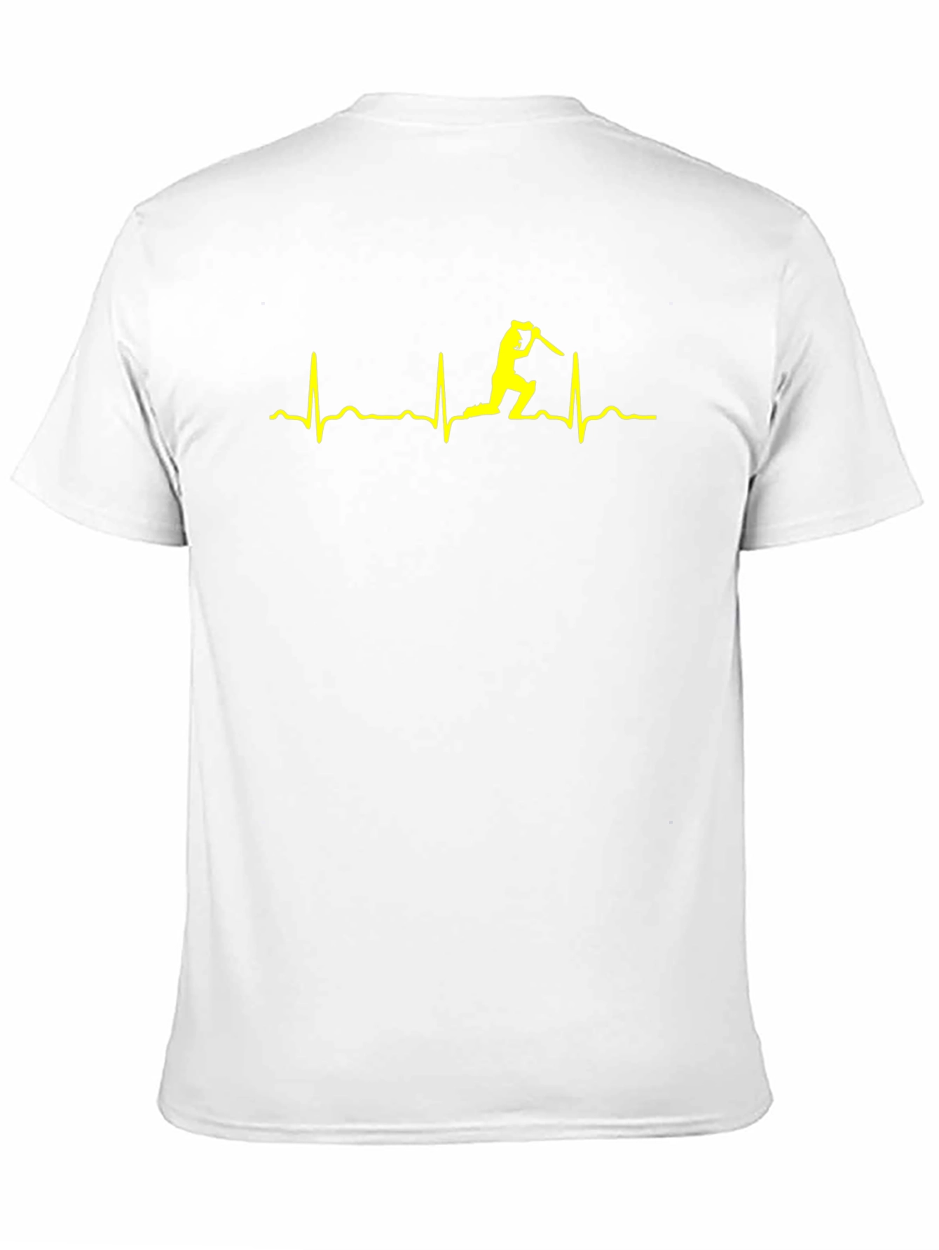 Cricket Heartbeat T-Shirt - Batting Pulse Graphic Tee