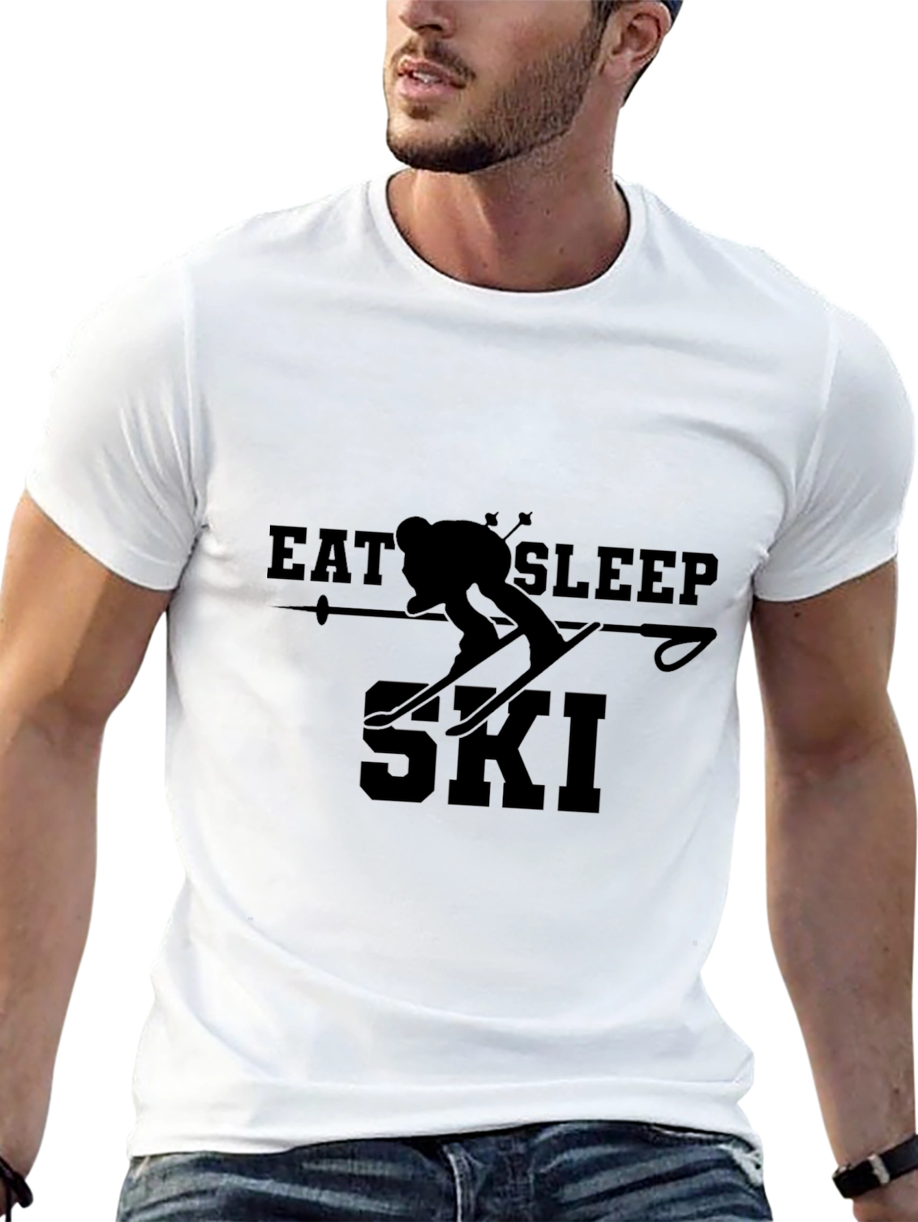 Eat Sleep Ski T-Shirt - Skiing Apparel
