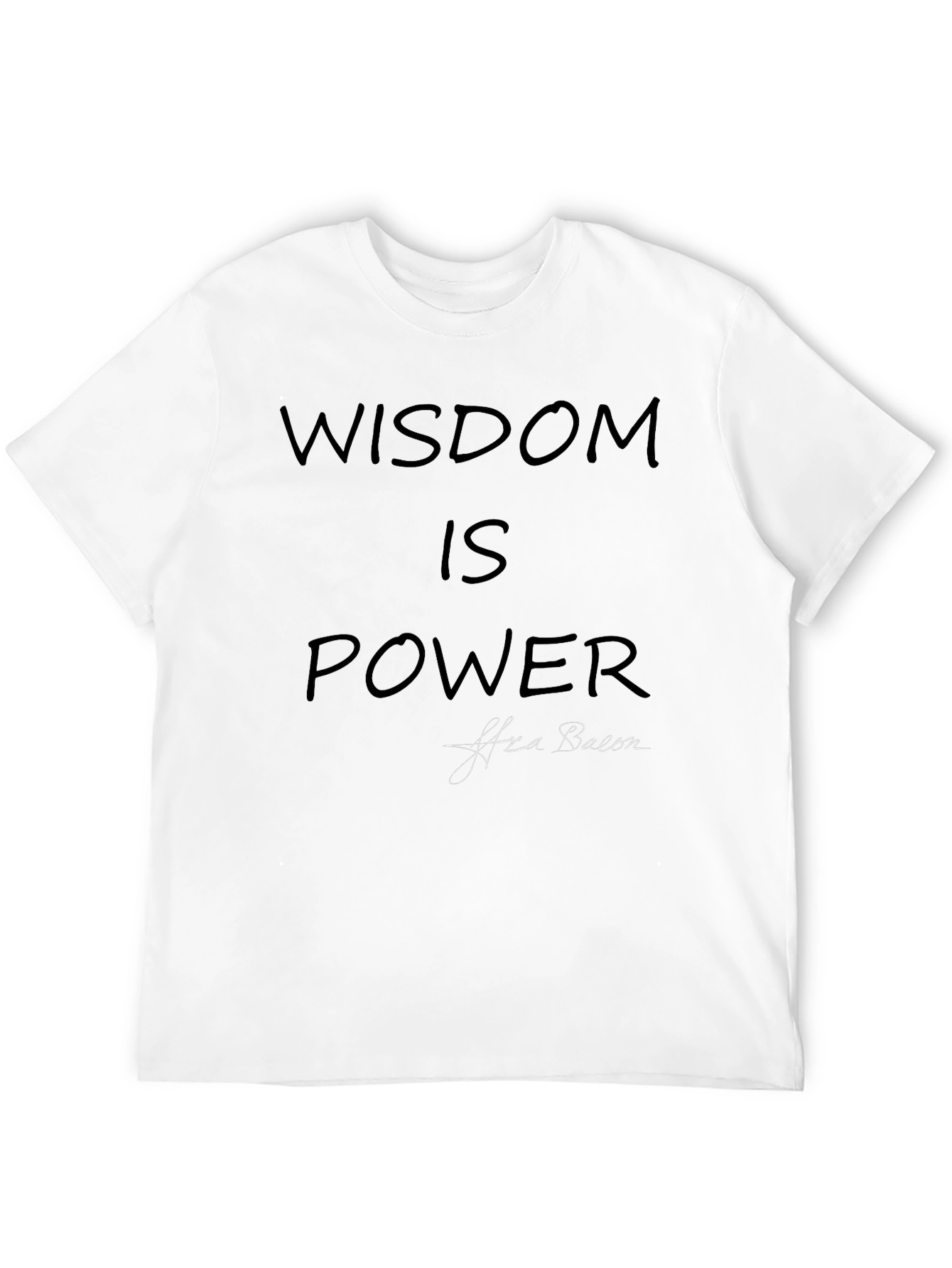 Wisdom Is Power Graphic Tee - Soft Cotton Blend