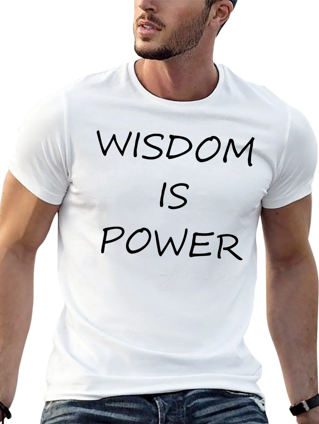 Wisdom Is Power Graphic Tee - Soft Cotton Blend