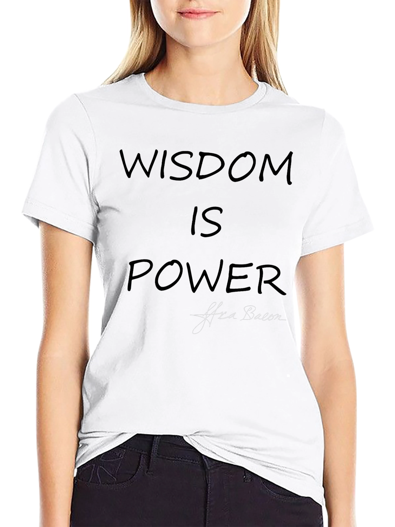 Wisdom Is Power Graphic Tee - Soft Cotton Blend