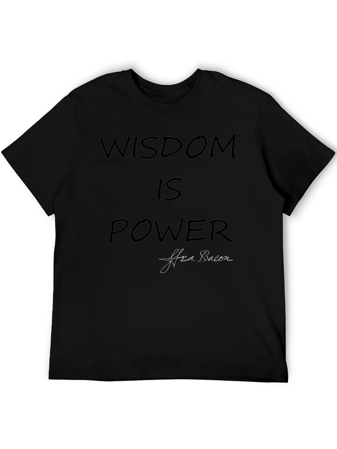 Wisdom Is Power Graphic Tee - Soft Cotton Blend