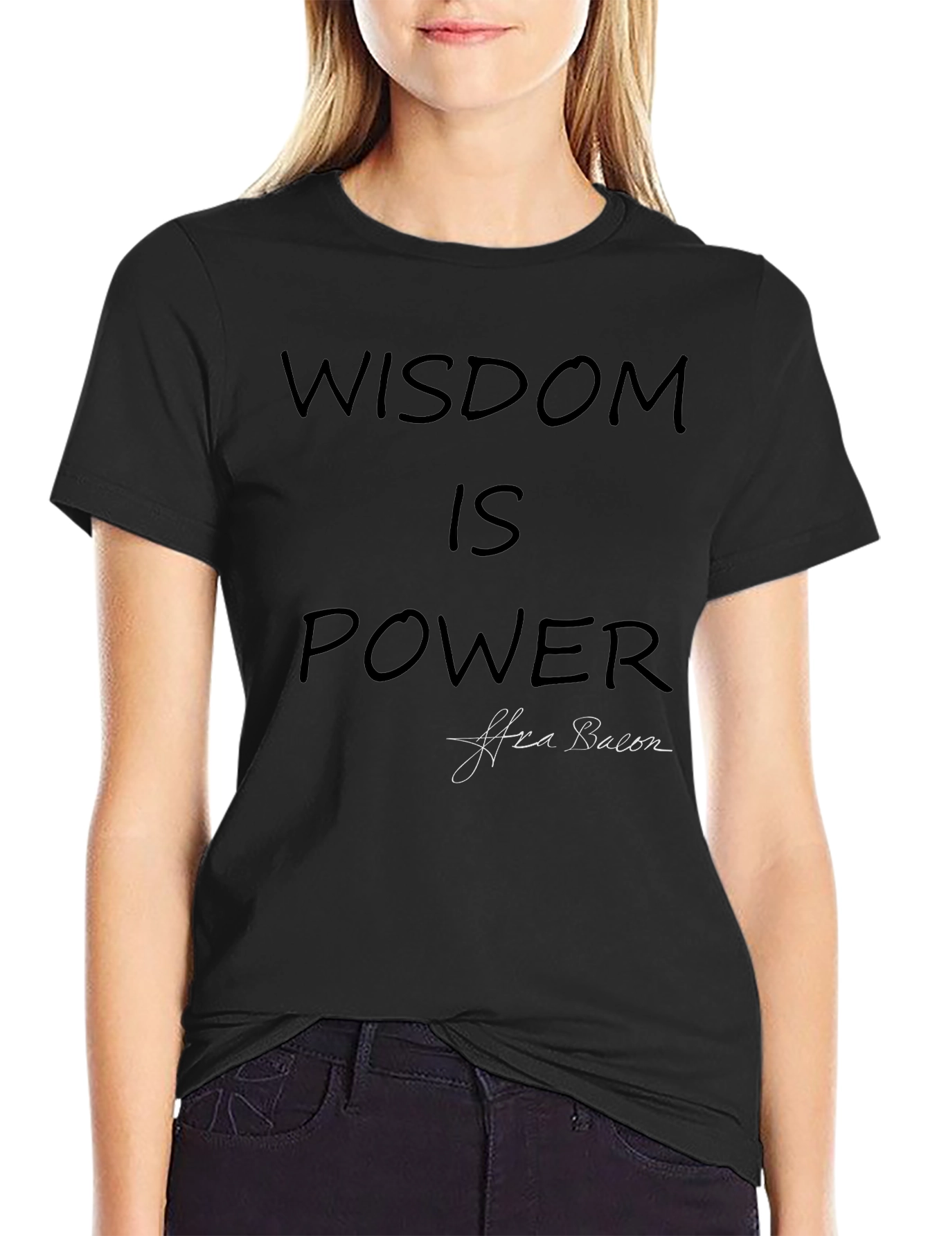 Wisdom Is Power Graphic Tee - Soft Cotton Blend