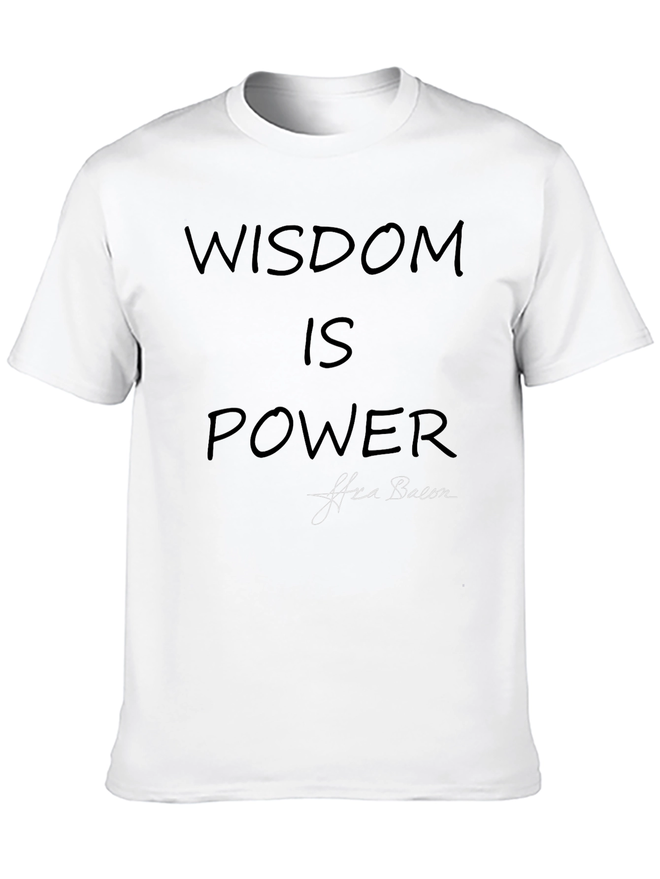 Wisdom Is Power Graphic Tee - Soft Cotton Blend