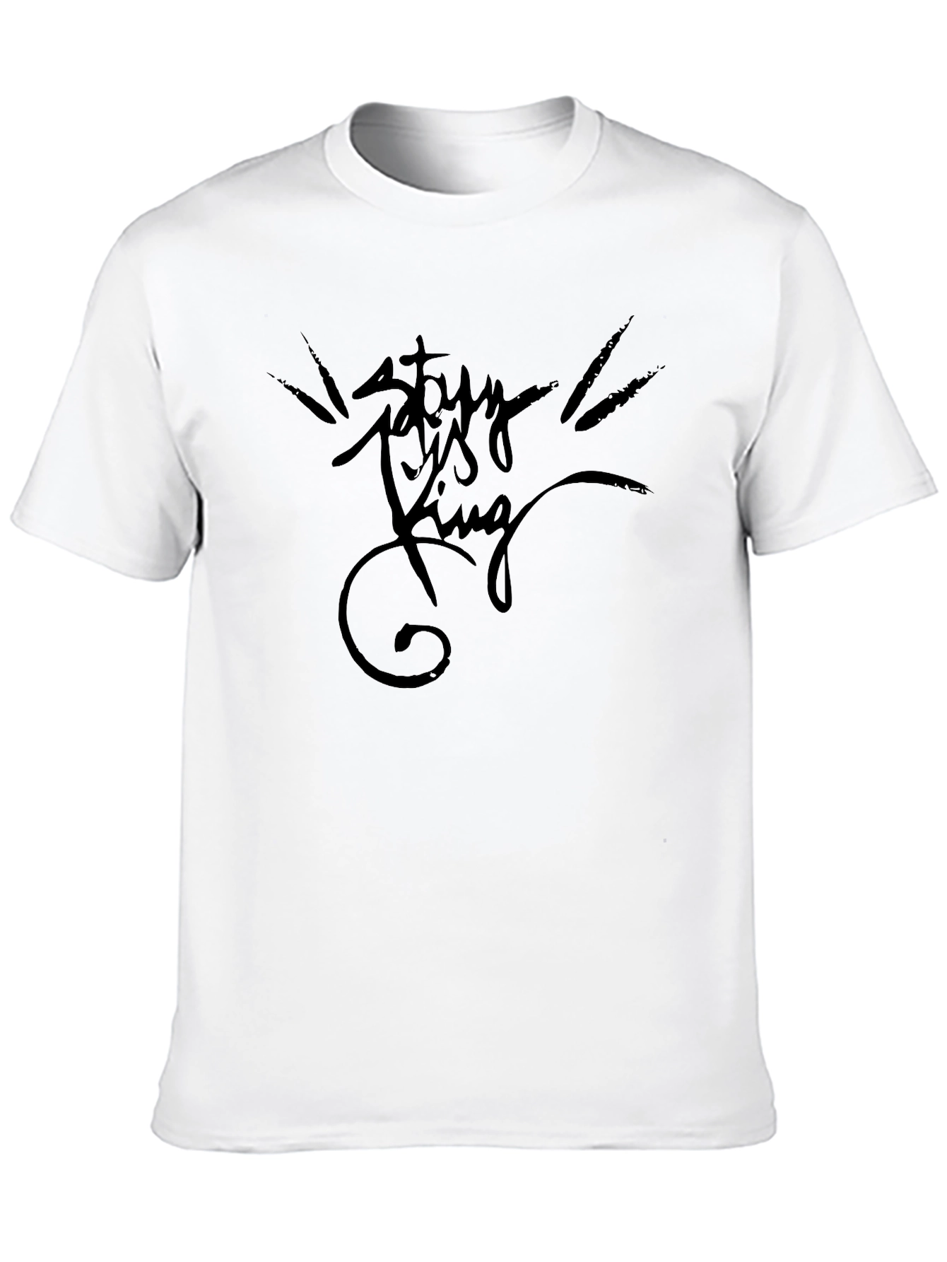 Stay King Black T-Shirt - Classic Fit