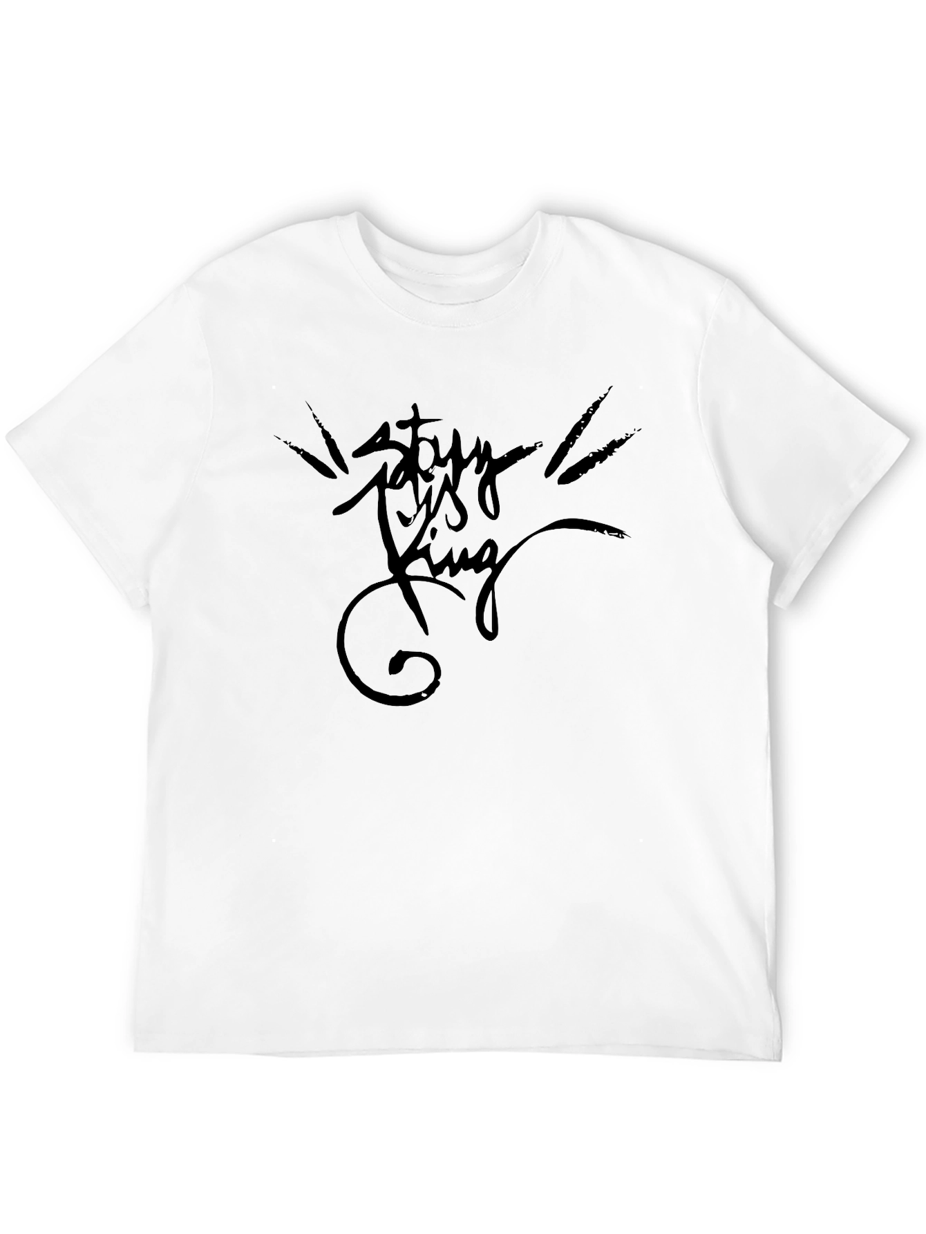 Stay King Black T-Shirt - Classic Fit