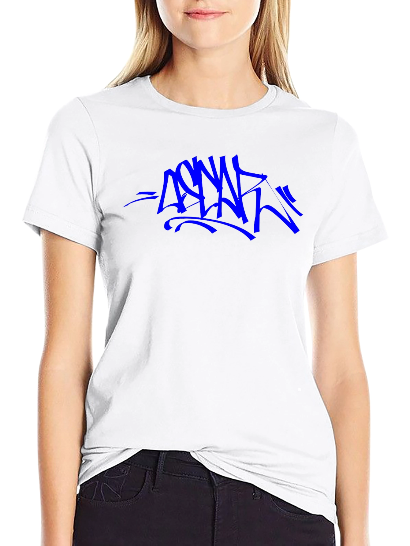 Graffiti Style Graphic Black T-Shirt