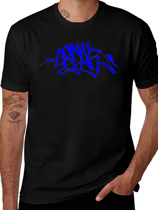 Graffiti Style Graphic Black T-Shirt