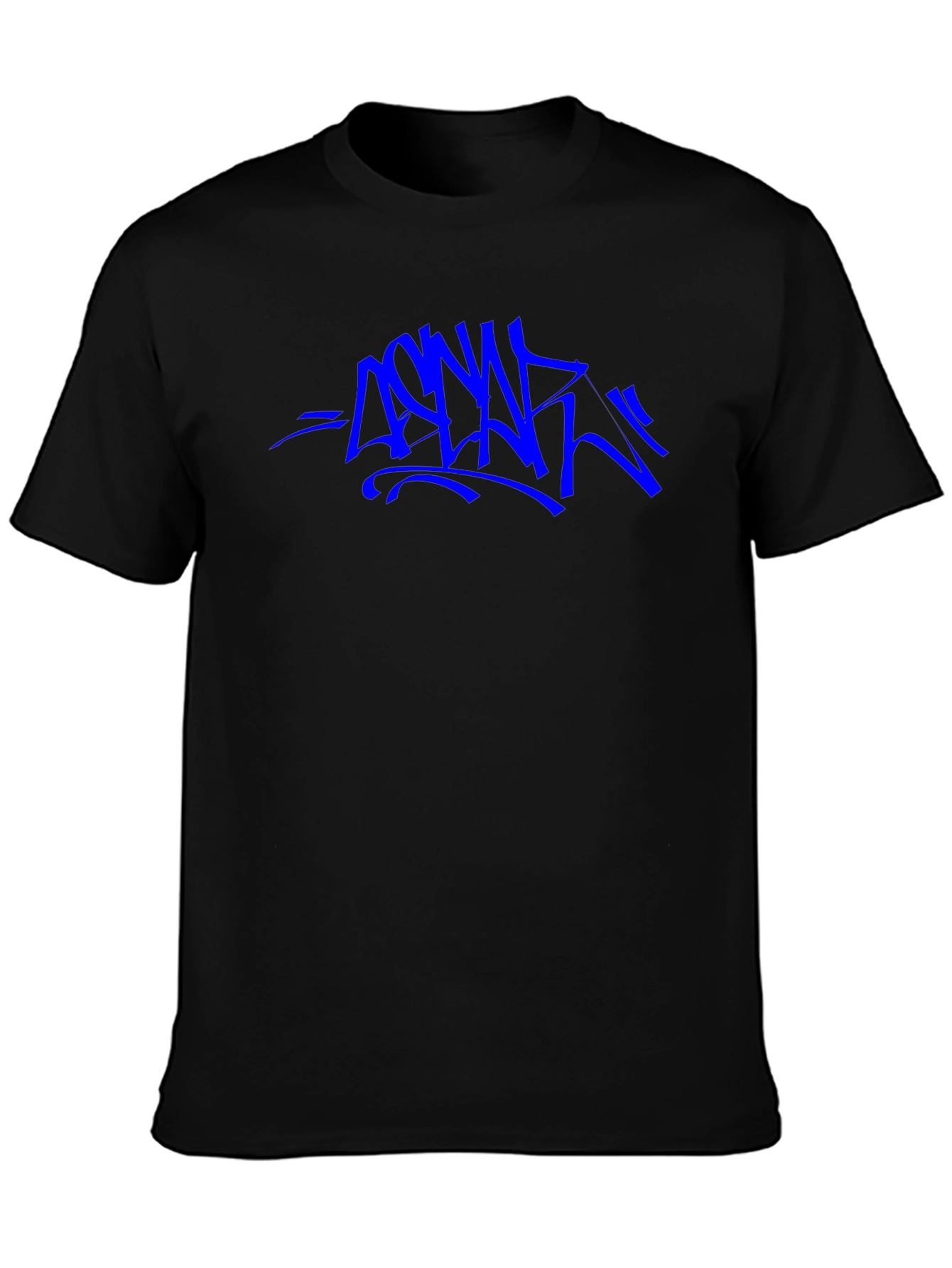 Graffiti Style Graphic Black T-Shirt