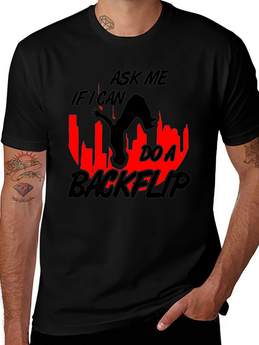 Backflip Graphic T-Shirt - Ask Me If I Can!