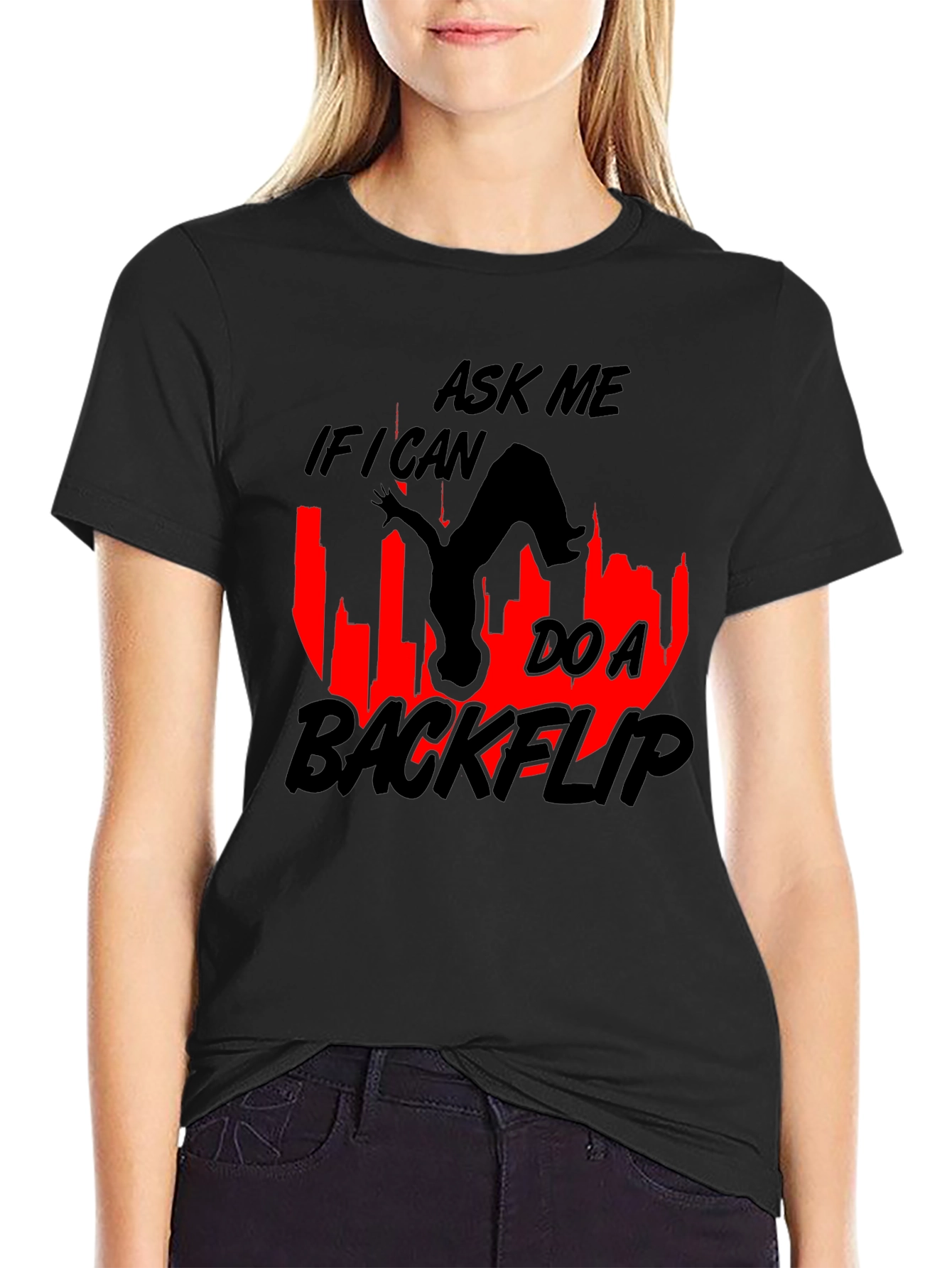 Backflip Graphic T-Shirt - Ask Me If I Can!