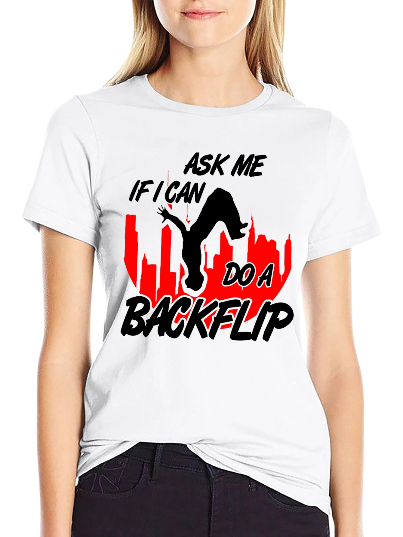 Backflip Graphic T-Shirt - Ask Me If I Can!