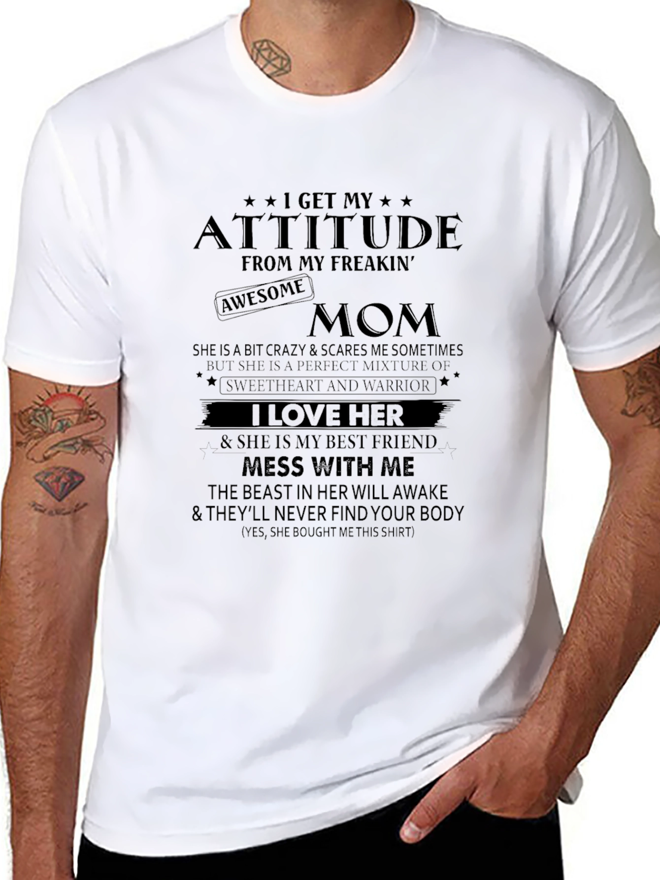Attitude From My Freakin Awesome Mom T-Shirt