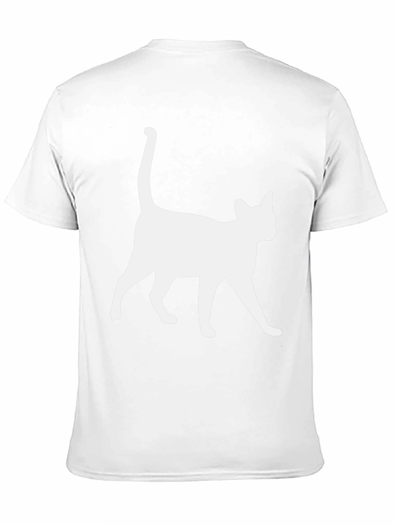 Cool Cat Silhouette Black T-Shirt