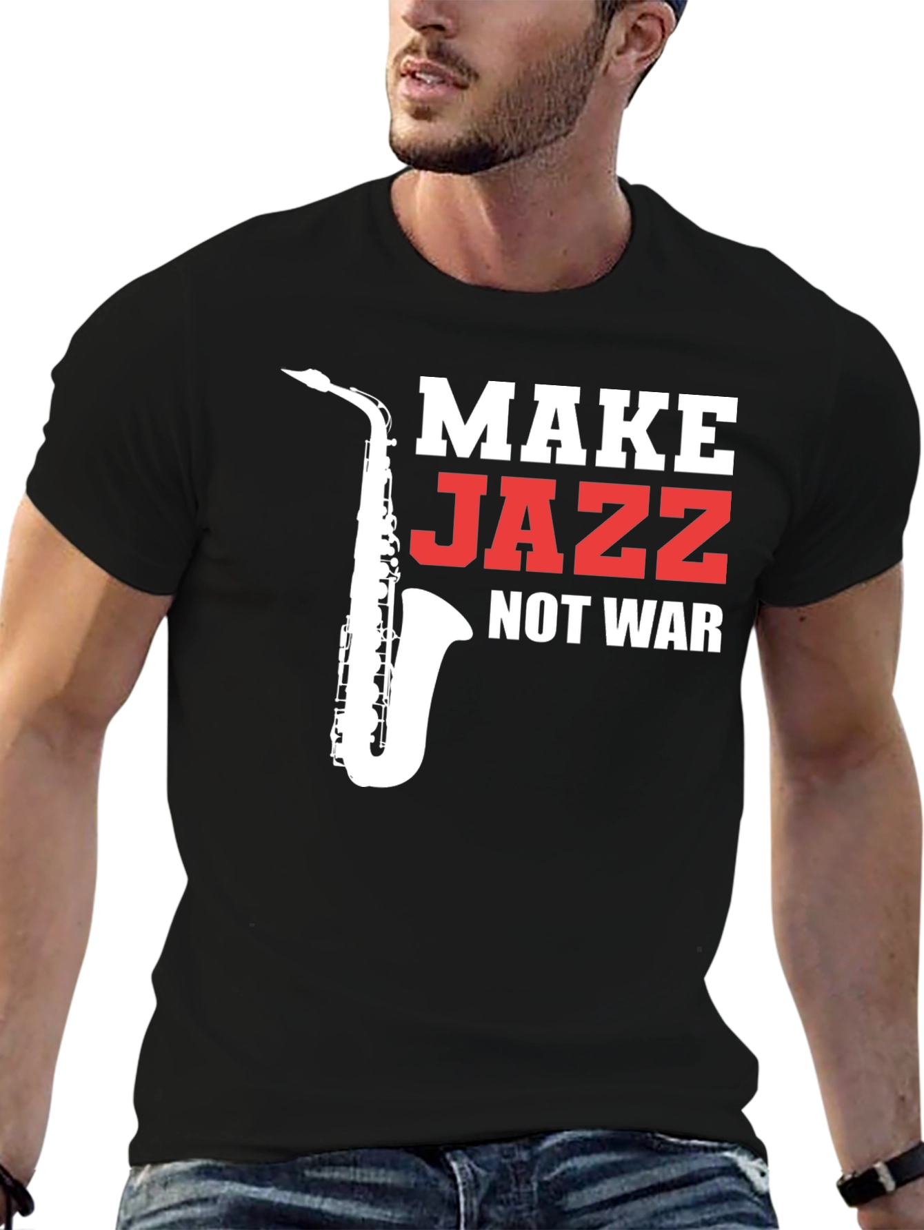 Make Jazz Not War Graphic Tee