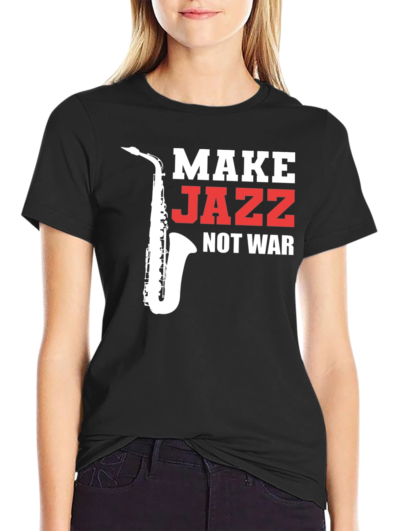 Make Jazz Not War Graphic Tee