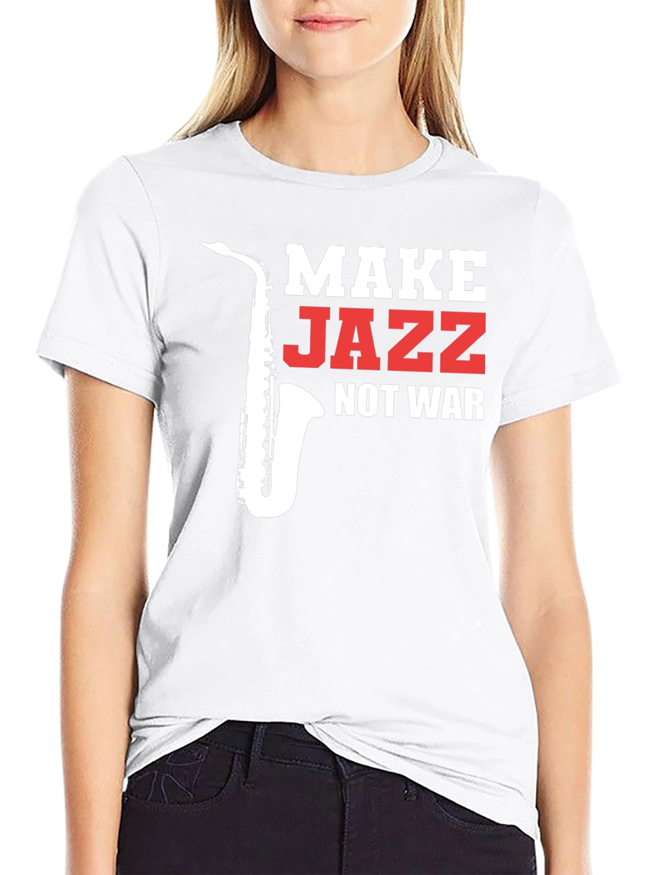 Make Jazz Not War Graphic Tee